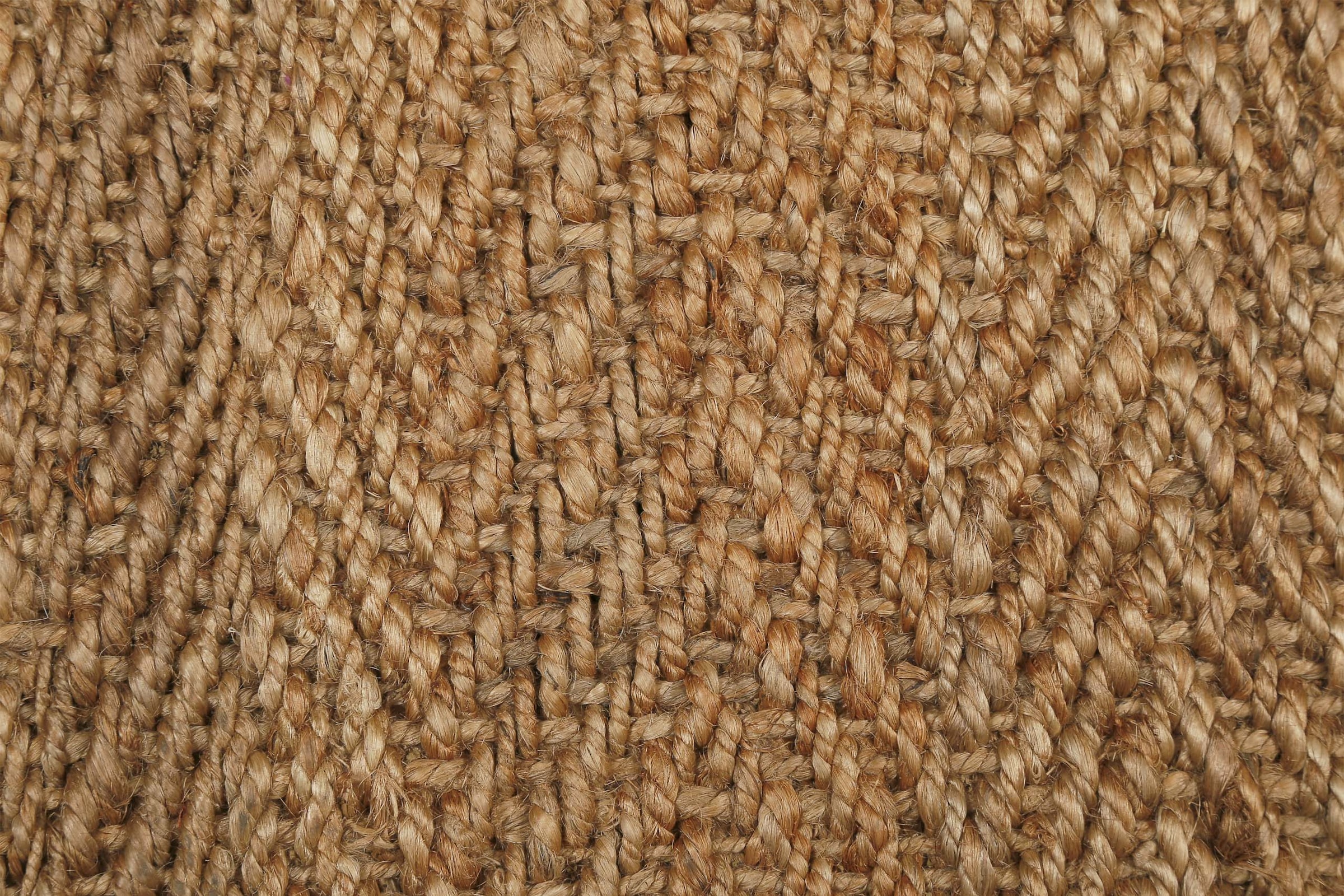 Green Looop Teppich »Dhurry«, rechteckig, 12 mm Höhe, handgewebt, robust, strapazierfähig, Jute, Natur, Wohnzimmer