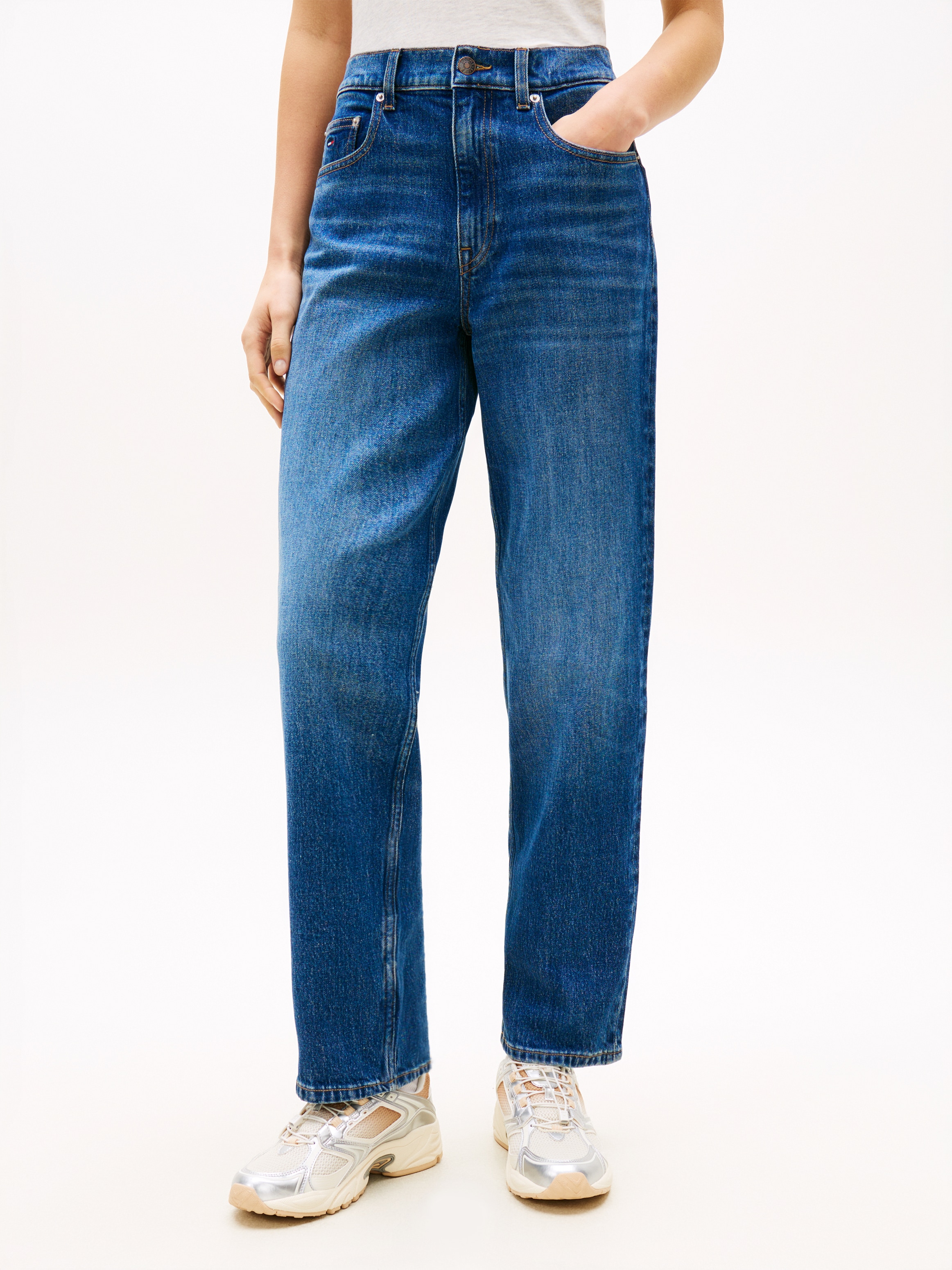 Tommy Jeans "LAYLA HR SLIM STR" High Waist, Baumwoll-Qualität