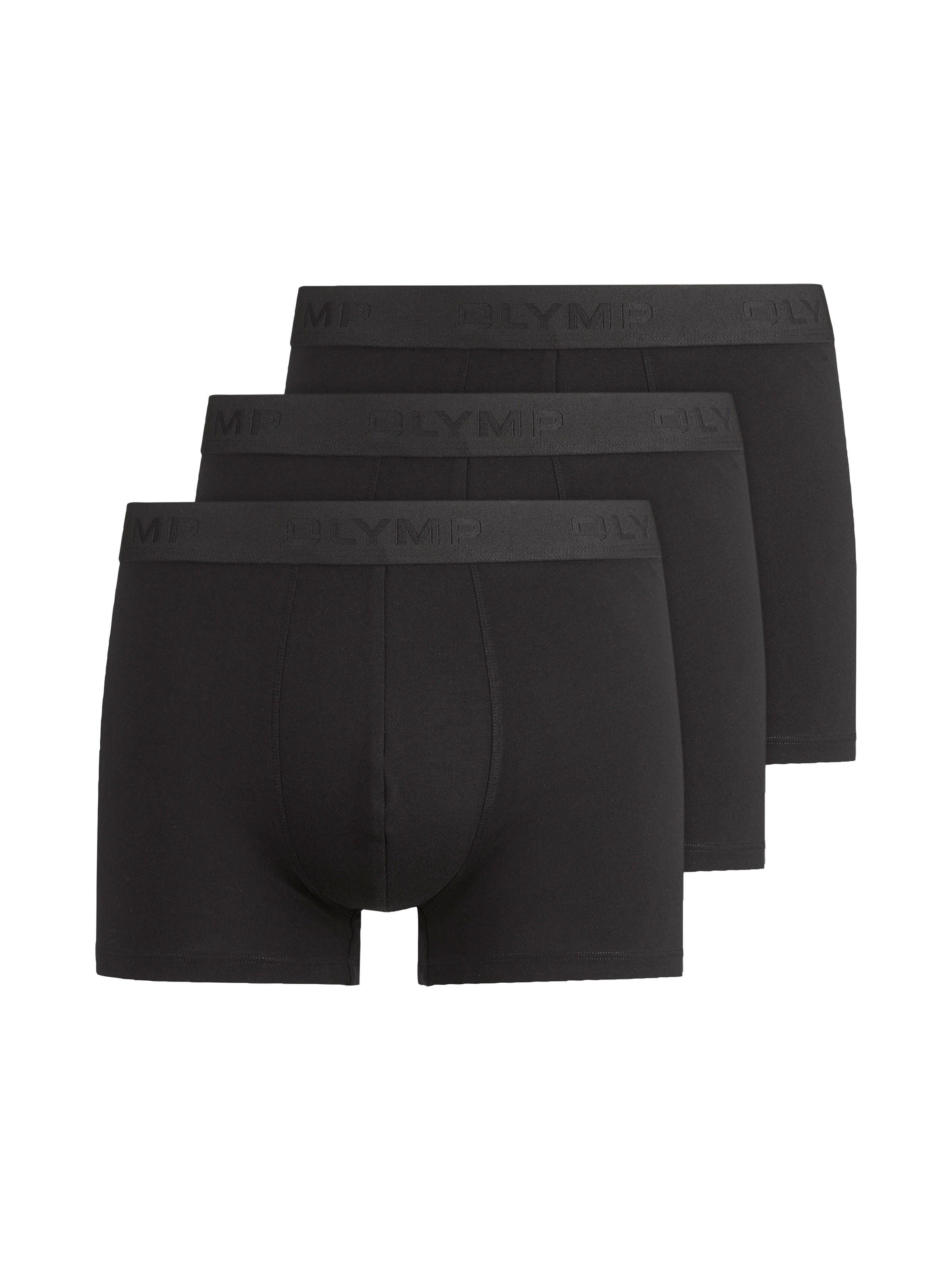 OLYMP Boxershorts Packung, 3er, 3 Stk. mit Ton-in-Ton Markenlogo günstig online kaufen