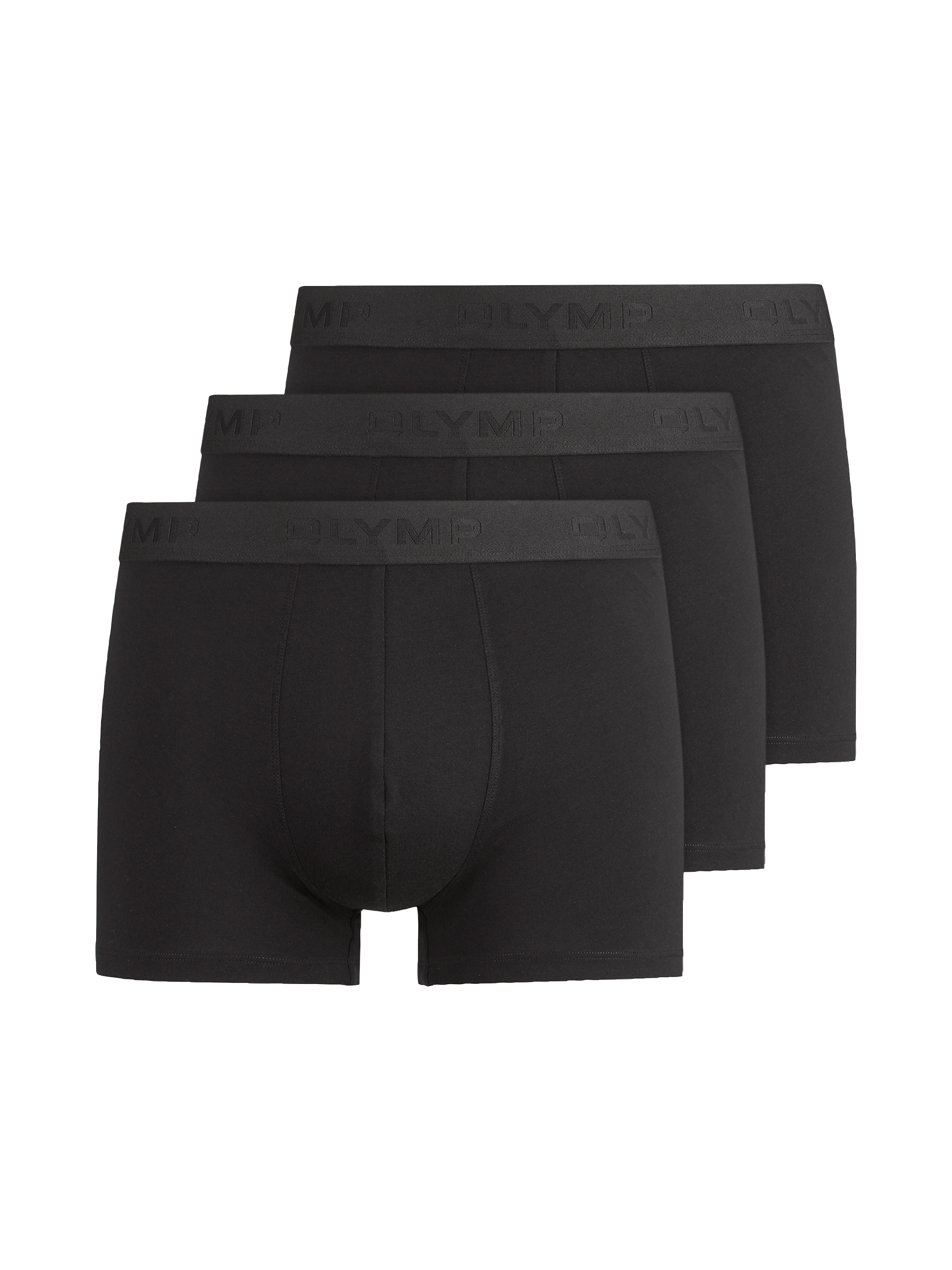 OLYMP Boxershorts Packung, 3er, 3 Stk. tlg., mit Ton-in-Ton Markenlogo günstig online kaufen