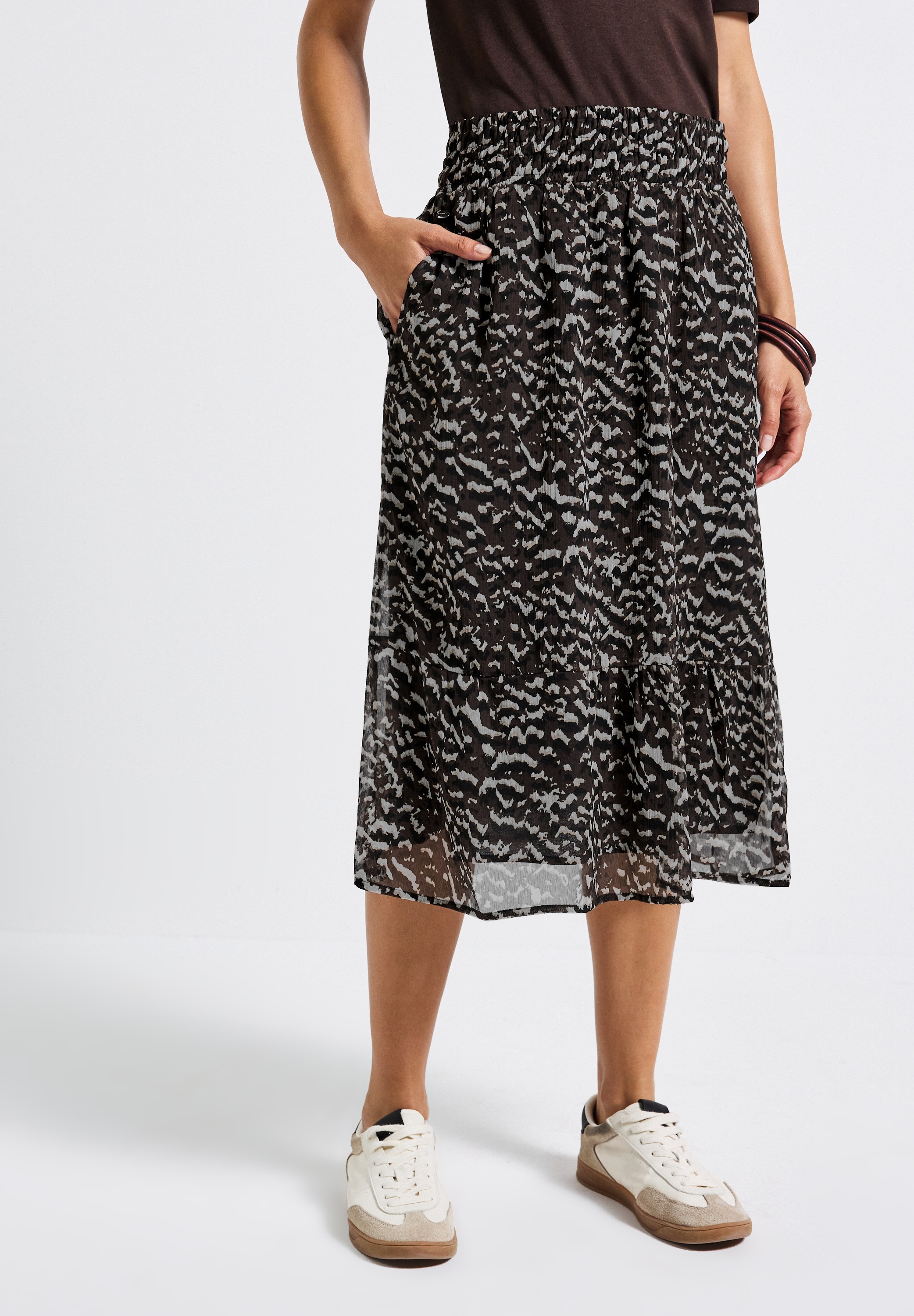STREET ONE Midirock, mit All-Over Print günstig online kaufen