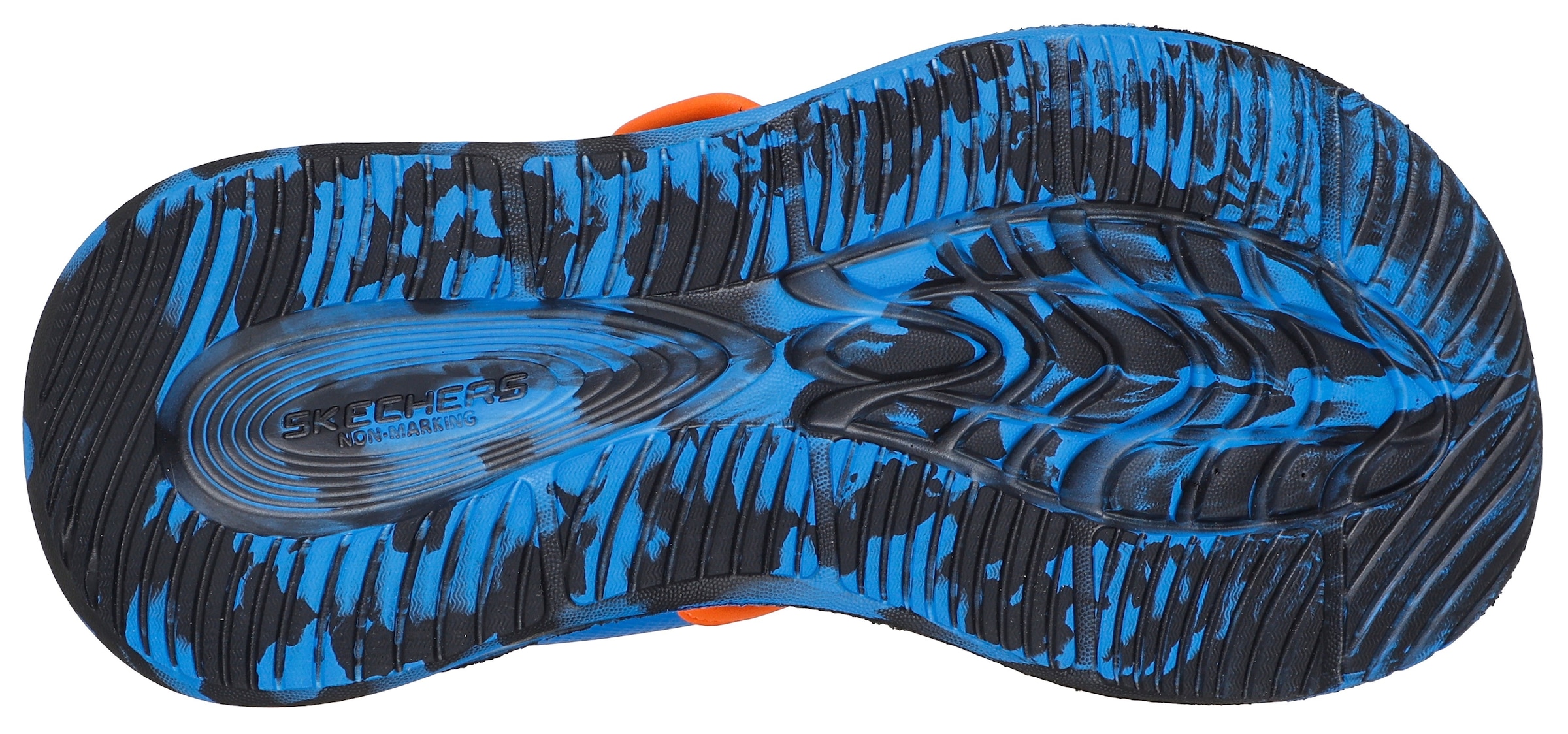 Skechers Sandale »SOLA GLOW SANDAL«, Sandale mit Klettverschluss+Blinkfunk., Größenschablone zum Download