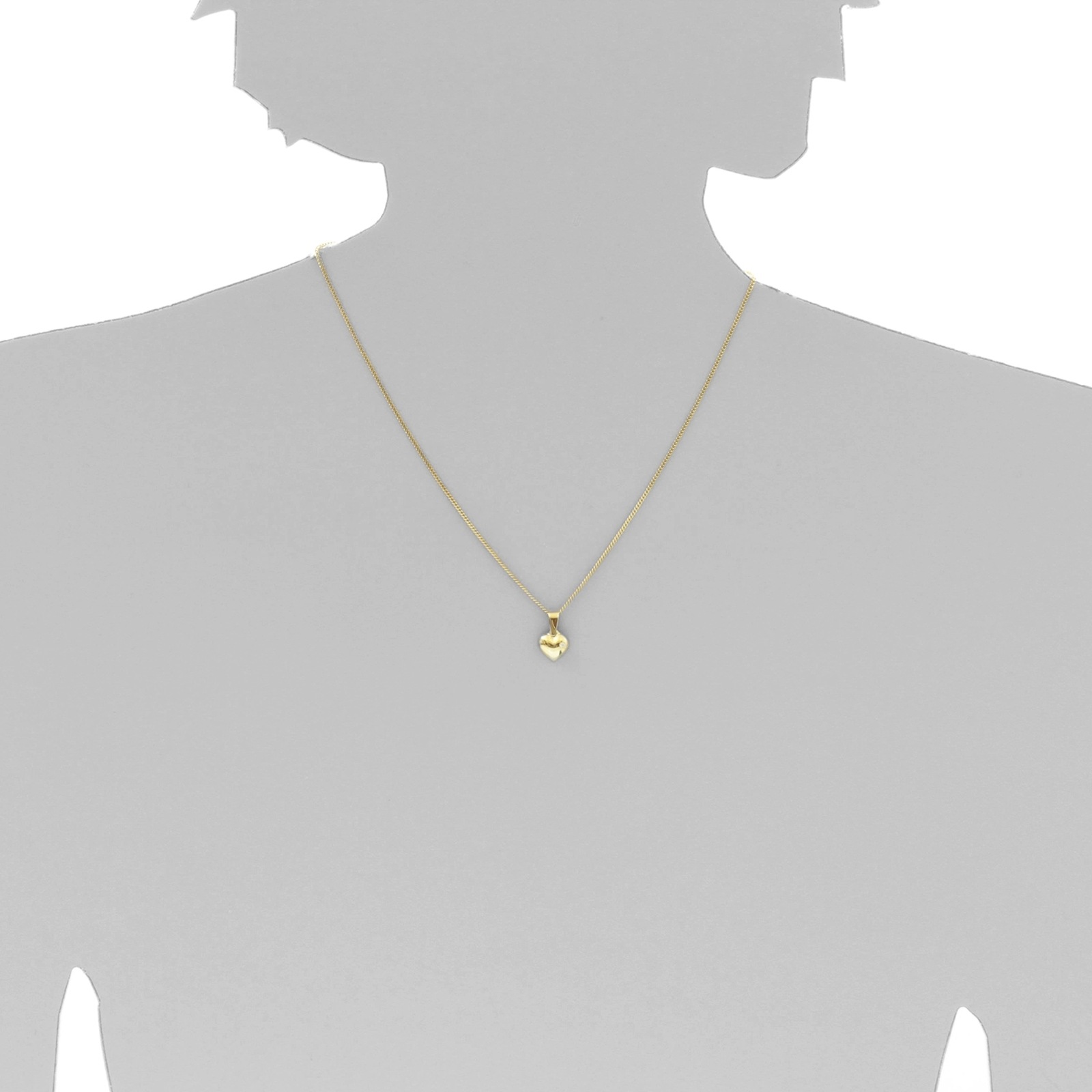 OSTSEE-SCHMUCK Kette und Anhänger Set »- Herz - Gold 333/000 -,«