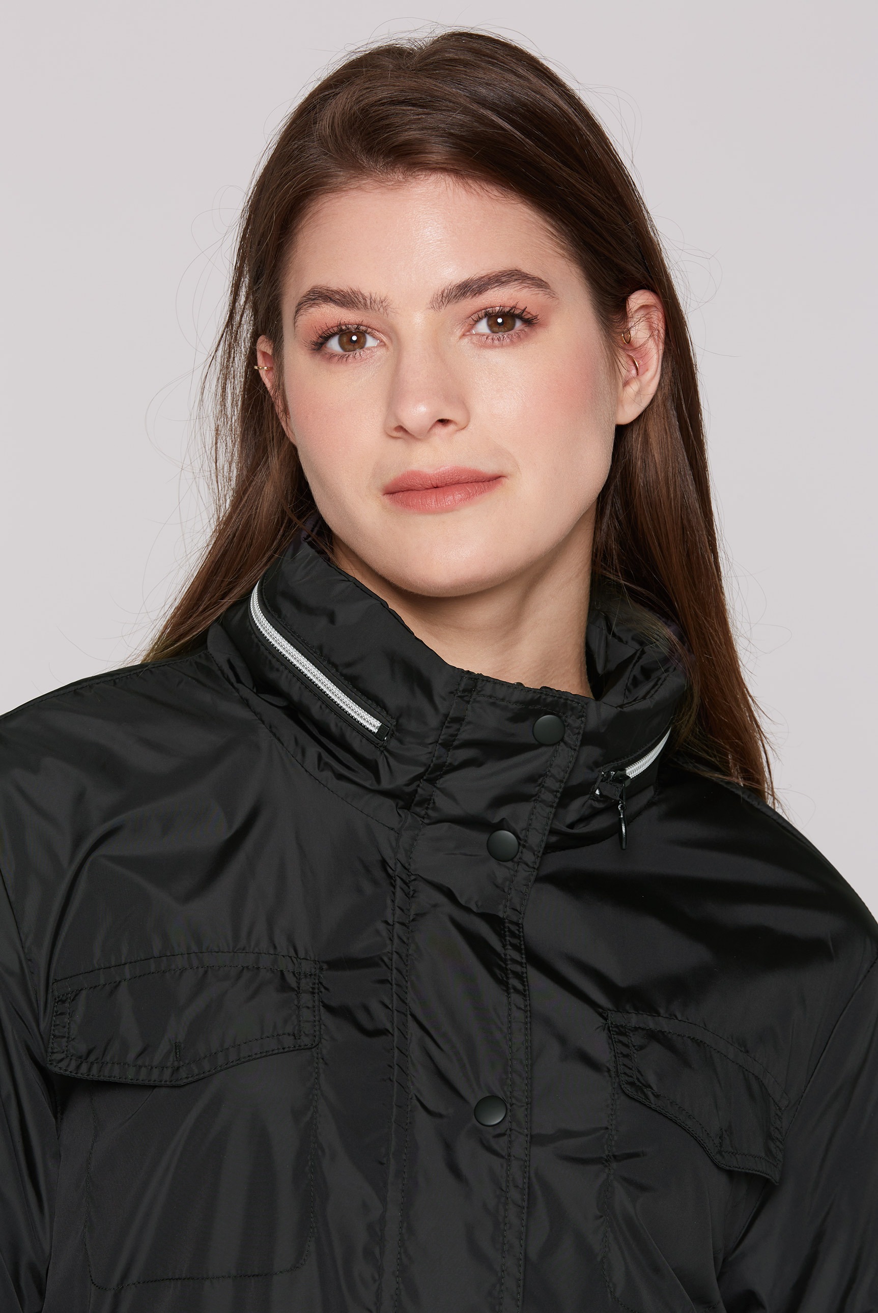 SOCCX Outdoorjacke, mit Kapuze, mit Stehkragen & Kapuze