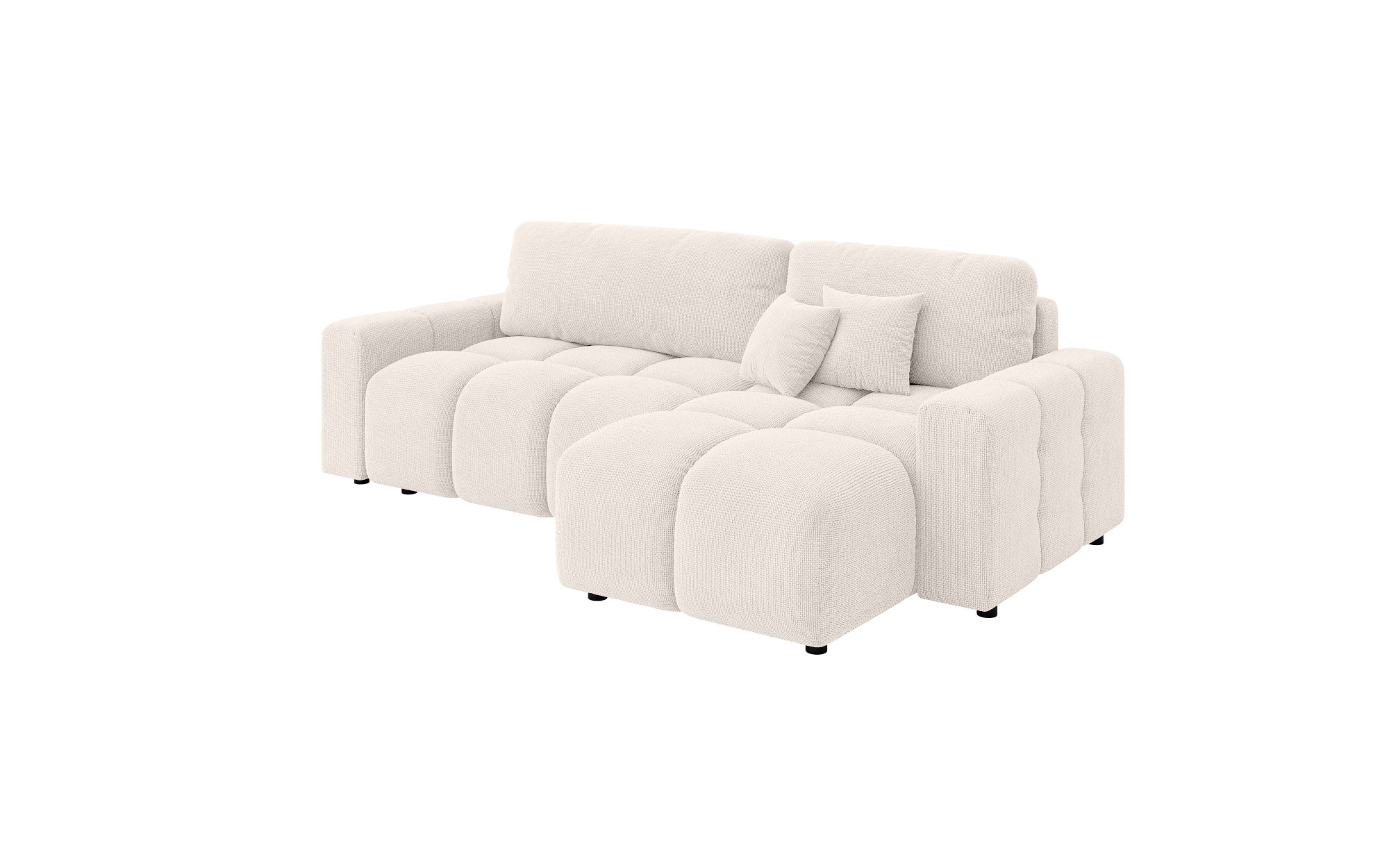 INOSIGN Ecksofa »FELICI, Schlafsofa 233cm, L-Form mit Recamiere beidseitig montierbar«, Designsofa mit Bettfunktion und Bettkasten, Maße B/T/H: 233/142/88 cm