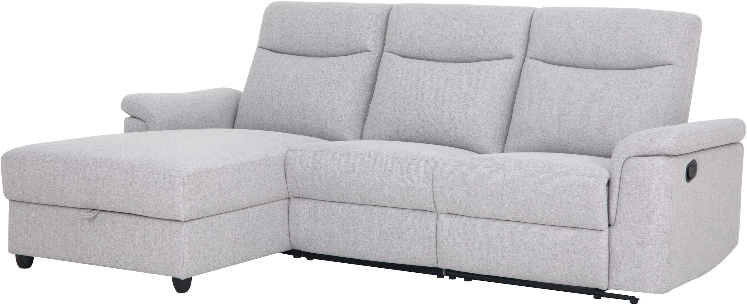 Home affaire Ecksofa »BRIONNE, L-Form, 255cm, manuelle u. elektrische Funktion (USB A/C),«, Liegefunktion, Stauraum, Federkernpolsterung, Webstoff