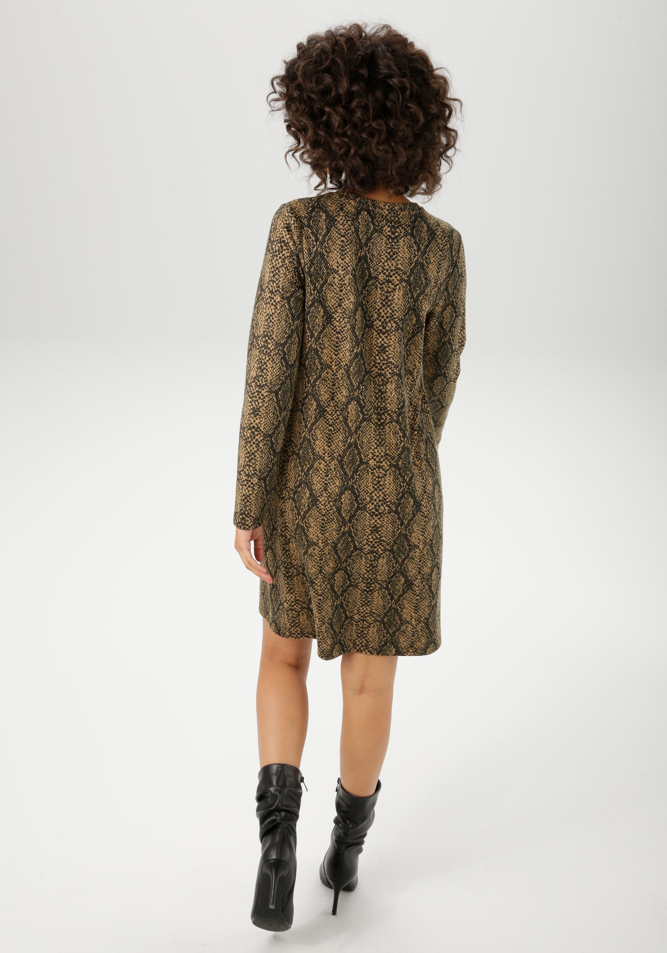 Aniston CASUAL Jerseykleid, im extravagantem Schlangen-Muster - NEUE KOLLEKTION
