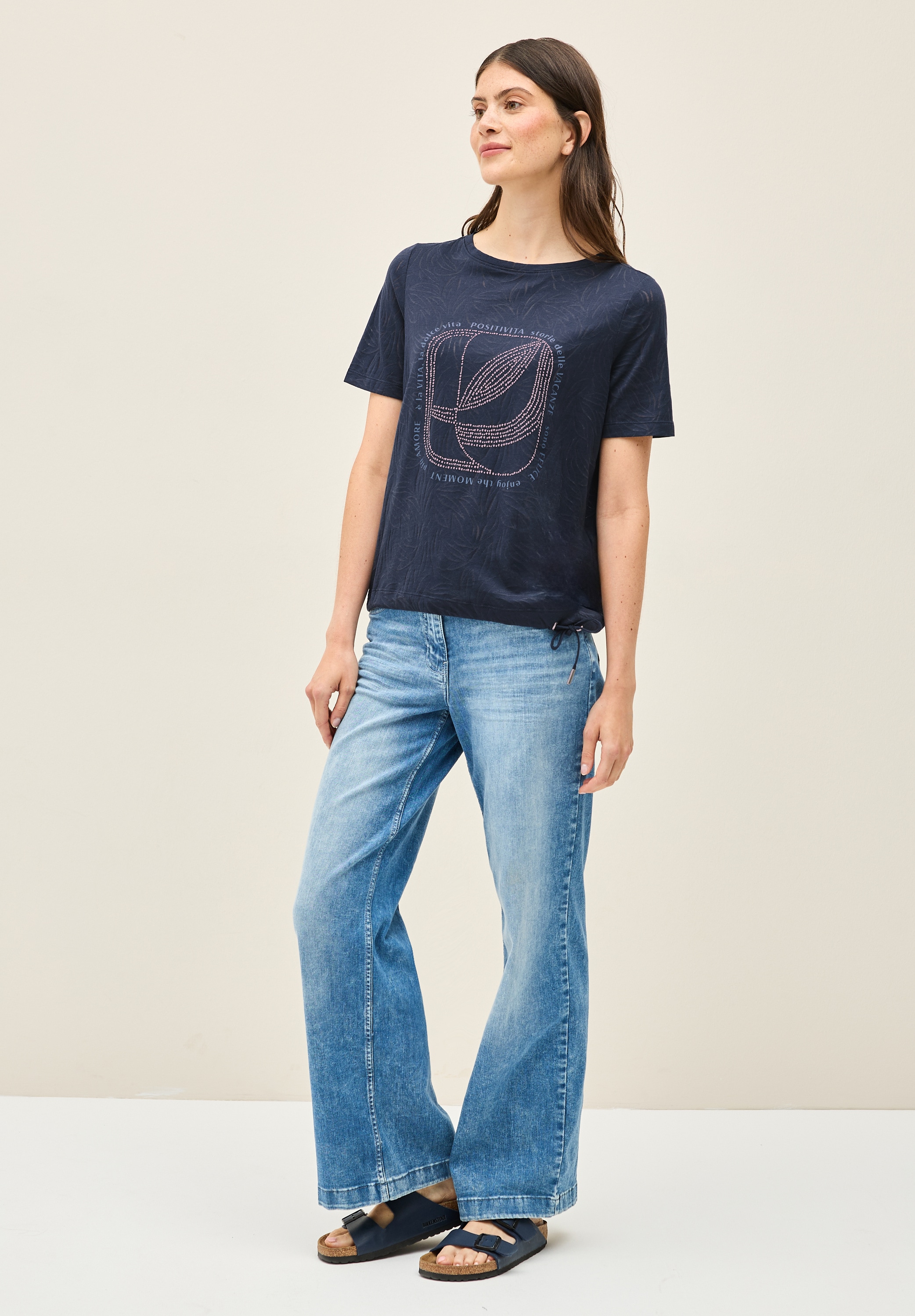 Cecil T-Shirt, im soften Baumwoll-Mix