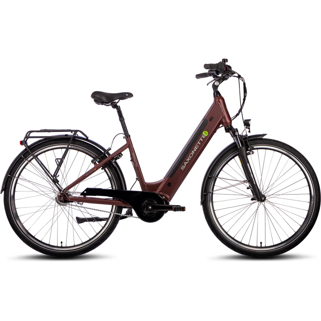 SAXONETTE E-Bike »Optimum Plus«, 7 Gang, Mittelmotor 250 W