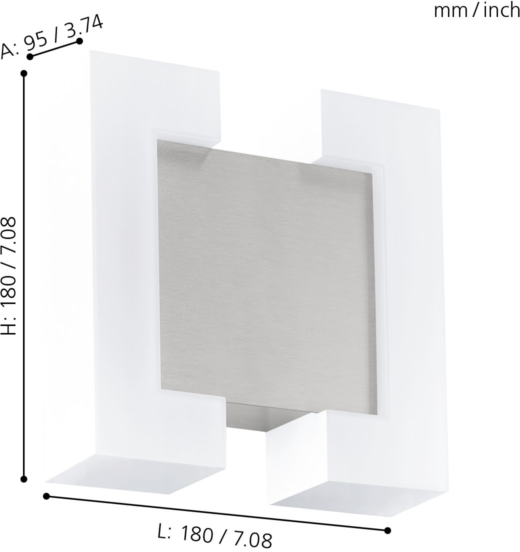 EGLO LED Außen-Wandleuchte "SITIA", 2 flammig, Leuchtmittel LED-Board  LED günstig online kaufen