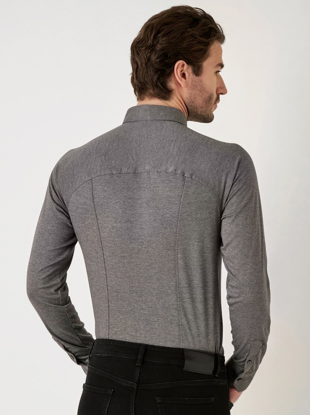 DESOTO Langarmhemd Casual Kent 1/1 Mit Rundhalsausschnitt günstig online kaufen