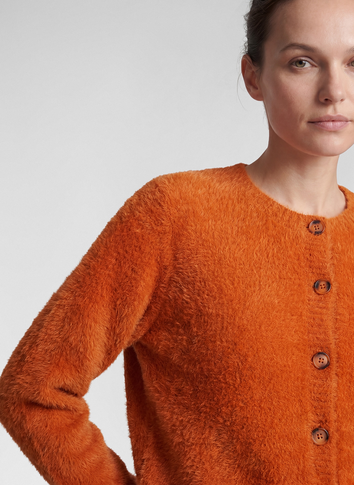 Rabe Strickjacke aus extra weichem Strick/Plüsch / mit Viskose