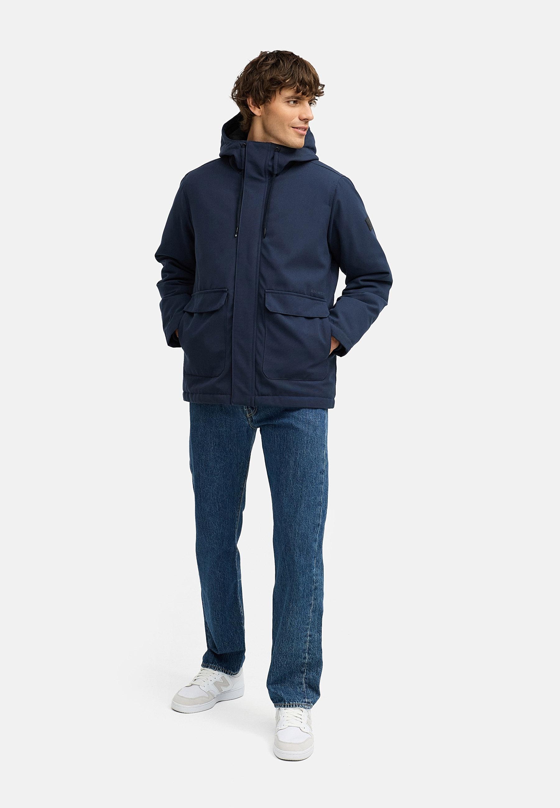 Ragwear Winterjacke »Mr Them« mitKapuze stylische Herren Outdoorjacke mit großer Kapuze