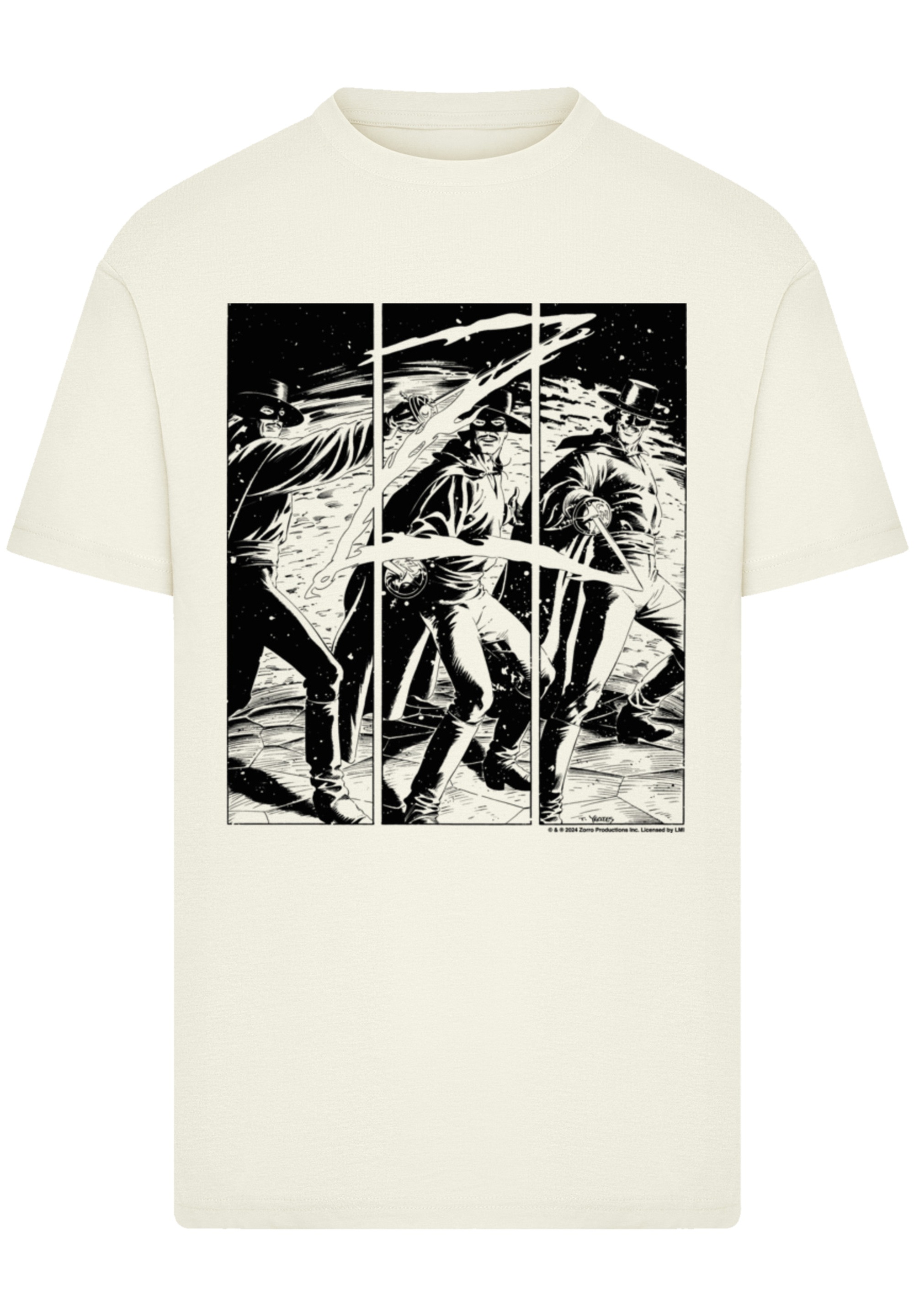 F4NT4STIC T-Shirt "Zorro Mark Of Zorro Comic Strip Art", Premium Qualität günstig online kaufen