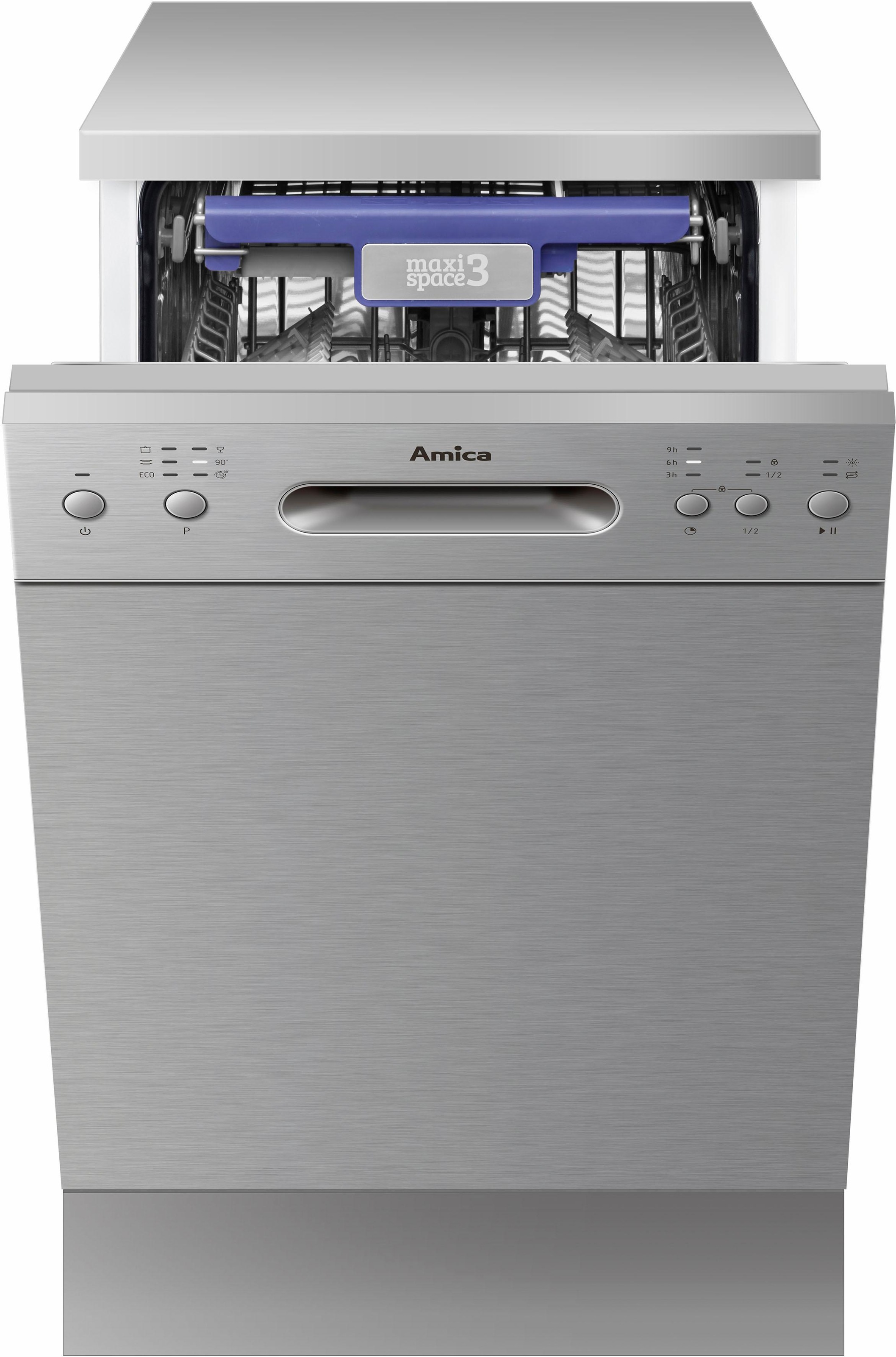 Amica Standgeschirrspüler »GSP 14844-1 E«, 10 Maßgedecke, LED-Display
