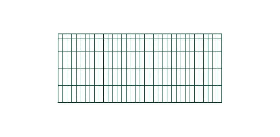 KRAUS Einstabmattenzaun »Dino-Trend-40x40«, grün, 80 cm hoch, 15 Elemente für 30 m, 16 Pfosten