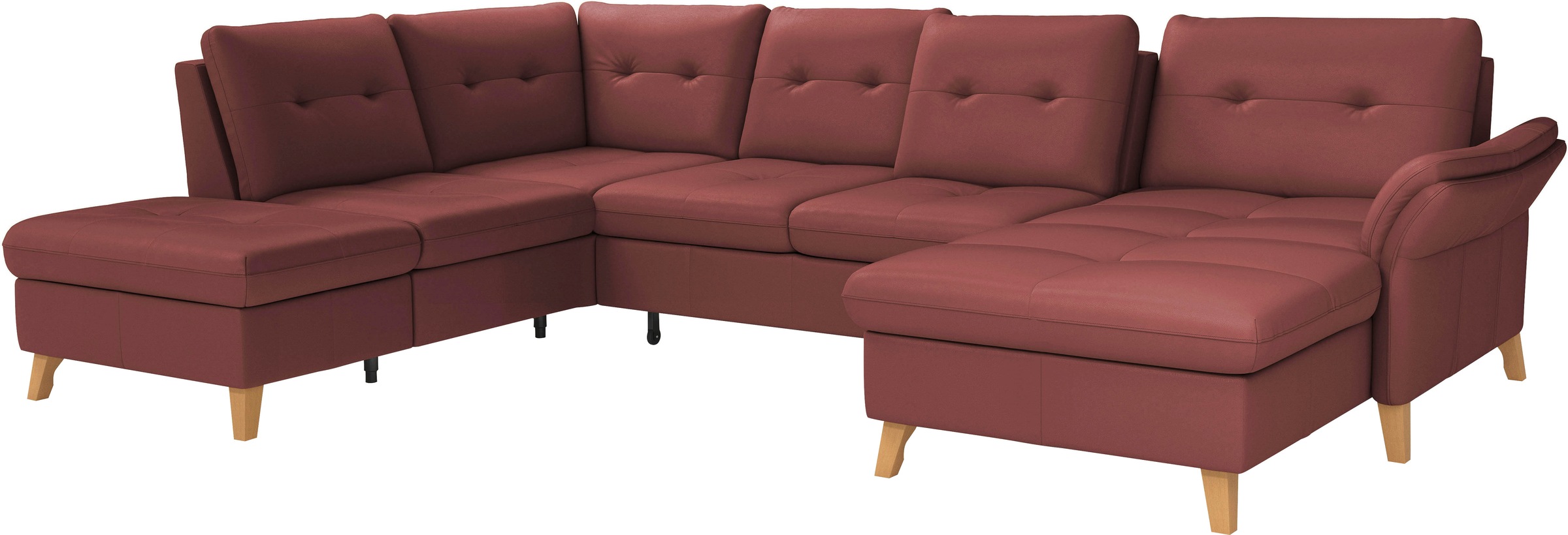 sit&more Wohnlandschaft »Göteborg«, inkl. Sitztiefenverstellung, wahlweise mit Bettfunktion & Bettkasten