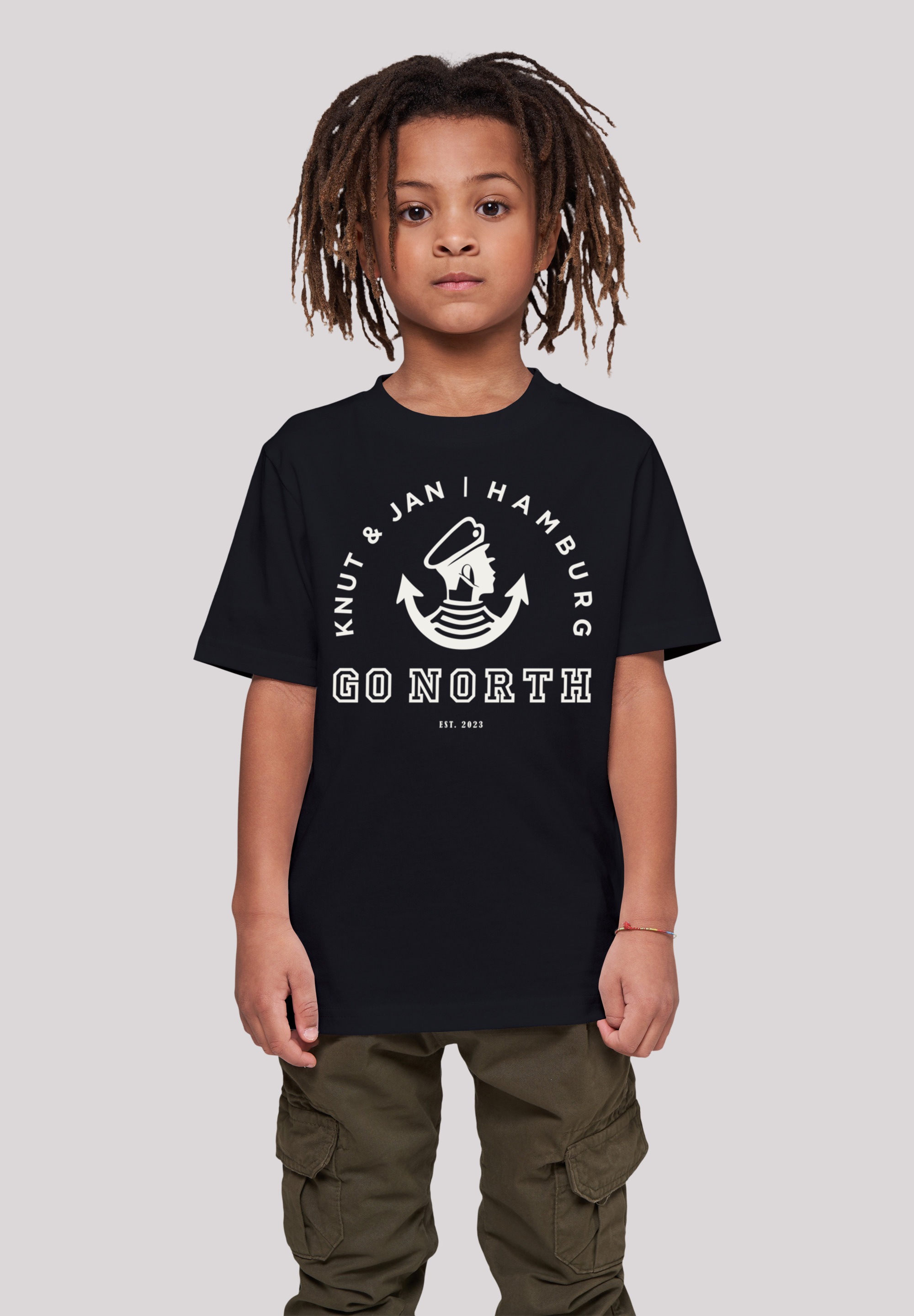 F4NT4STIC T-Shirt »Go North Knut & Jan Hamburg Logo«, Print kaufen | BAUR