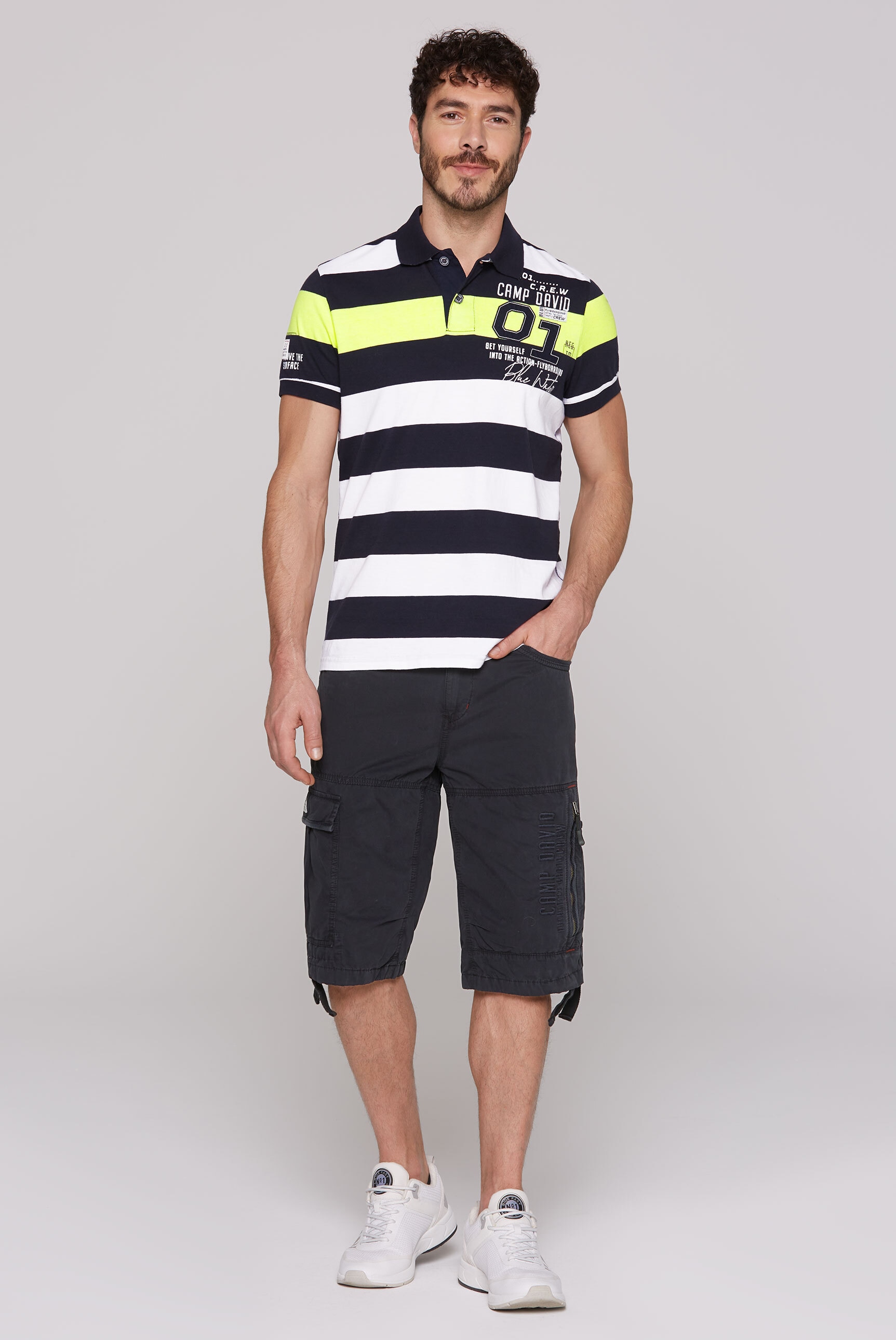 CAMP DAVID Poloshirt, aus Baumwolle