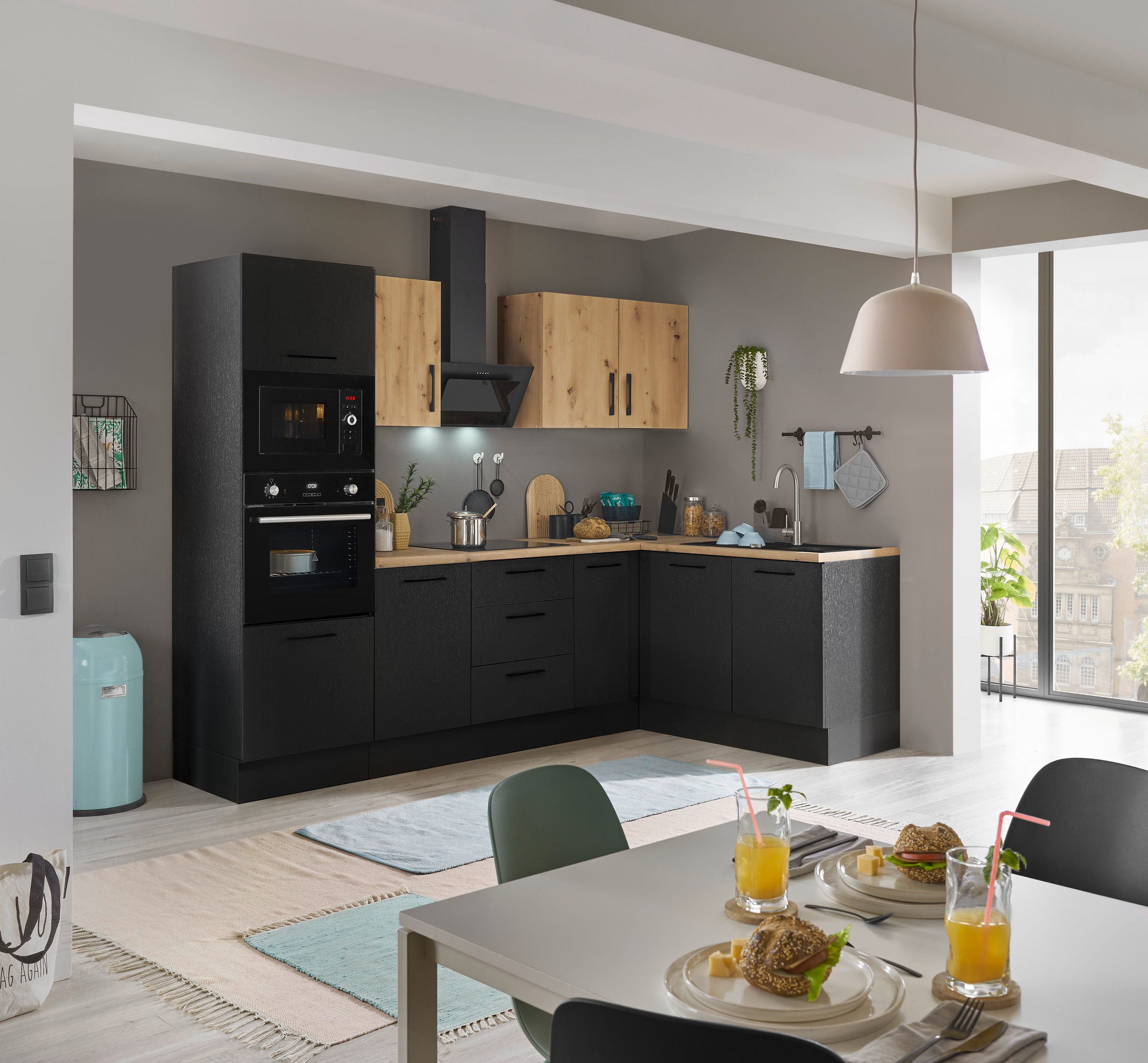 BASIC by Balculina Winkelküche »Turin«, Stellbreite 270x175 cm, wahlweise mit E-Geräten