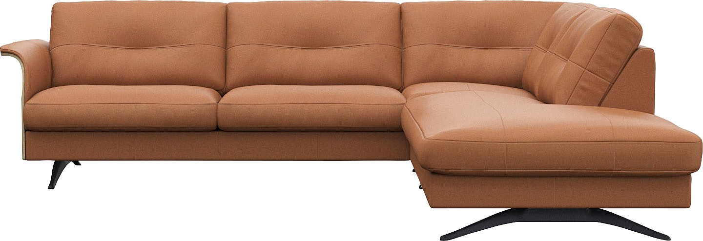 FLEXLUX Ecksofa "Glow, super bequem durch hochwertigem Sitzaufbau mit Feder günstig online kaufen