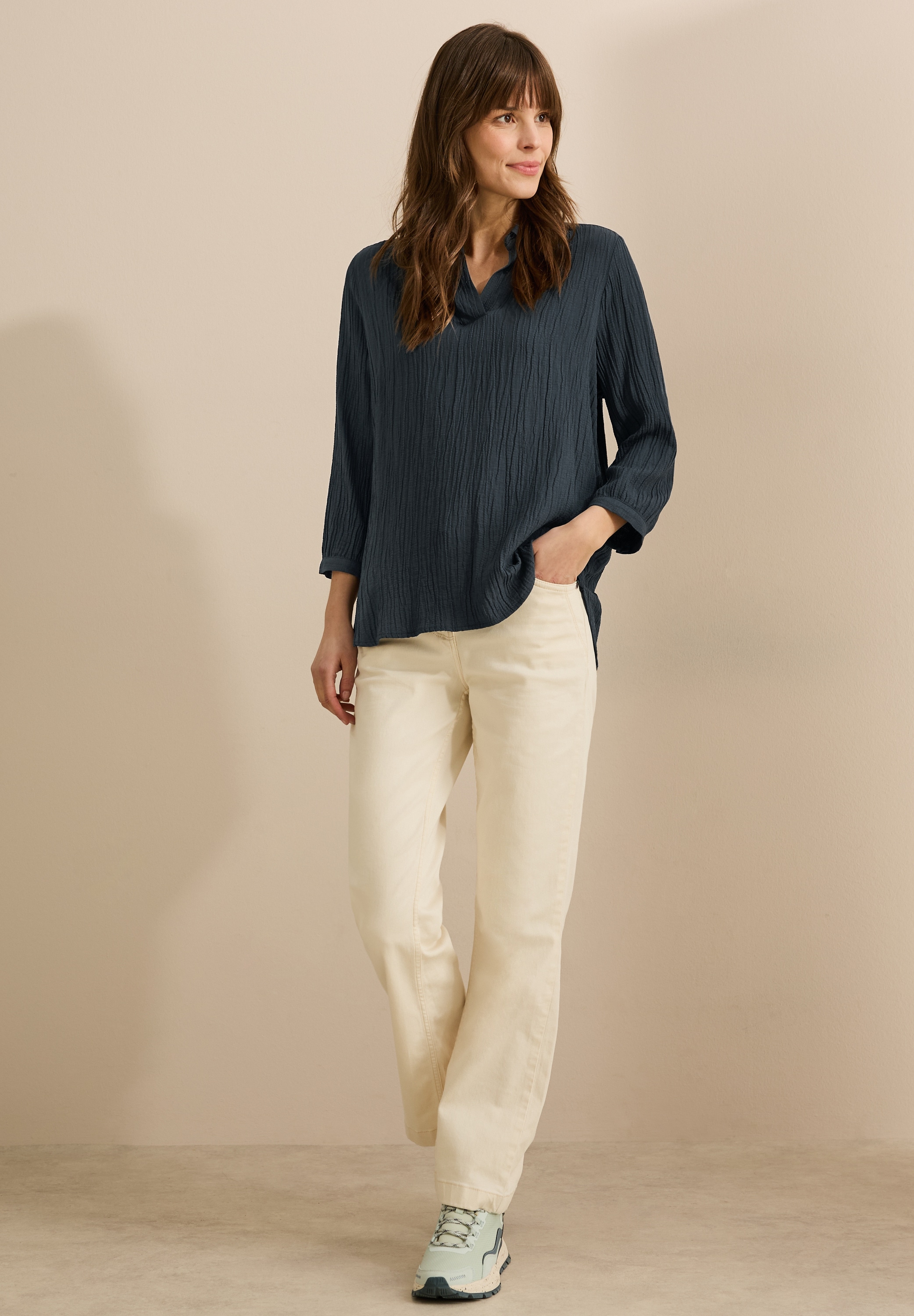 Cecil Klassische Bluse, mit 3/4 Ärmeln