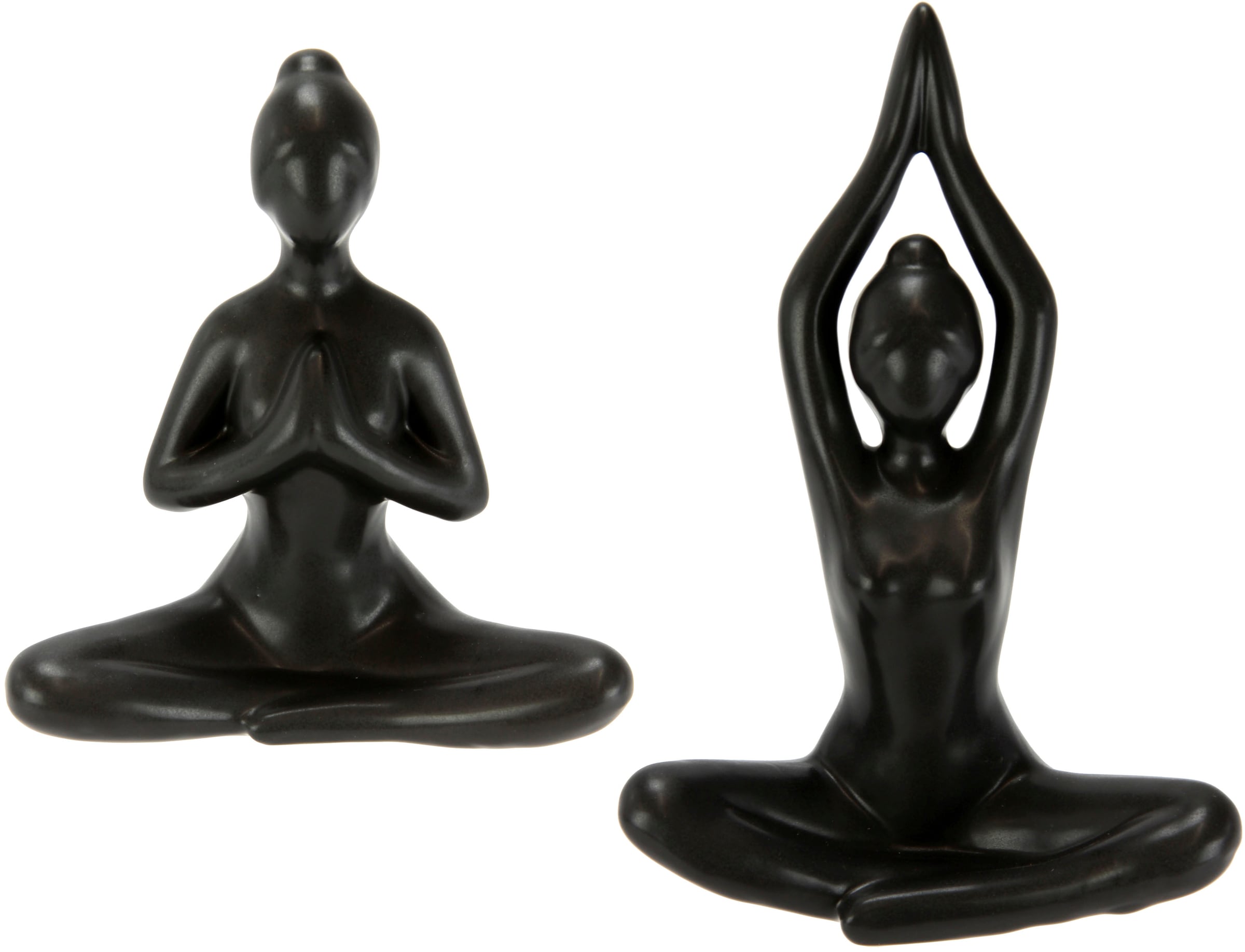 I.GE.A. Dekofigur »Yoga-Frau«, 2er Set, Yogafigur, Yogaskulptur bestellen |  BAUR