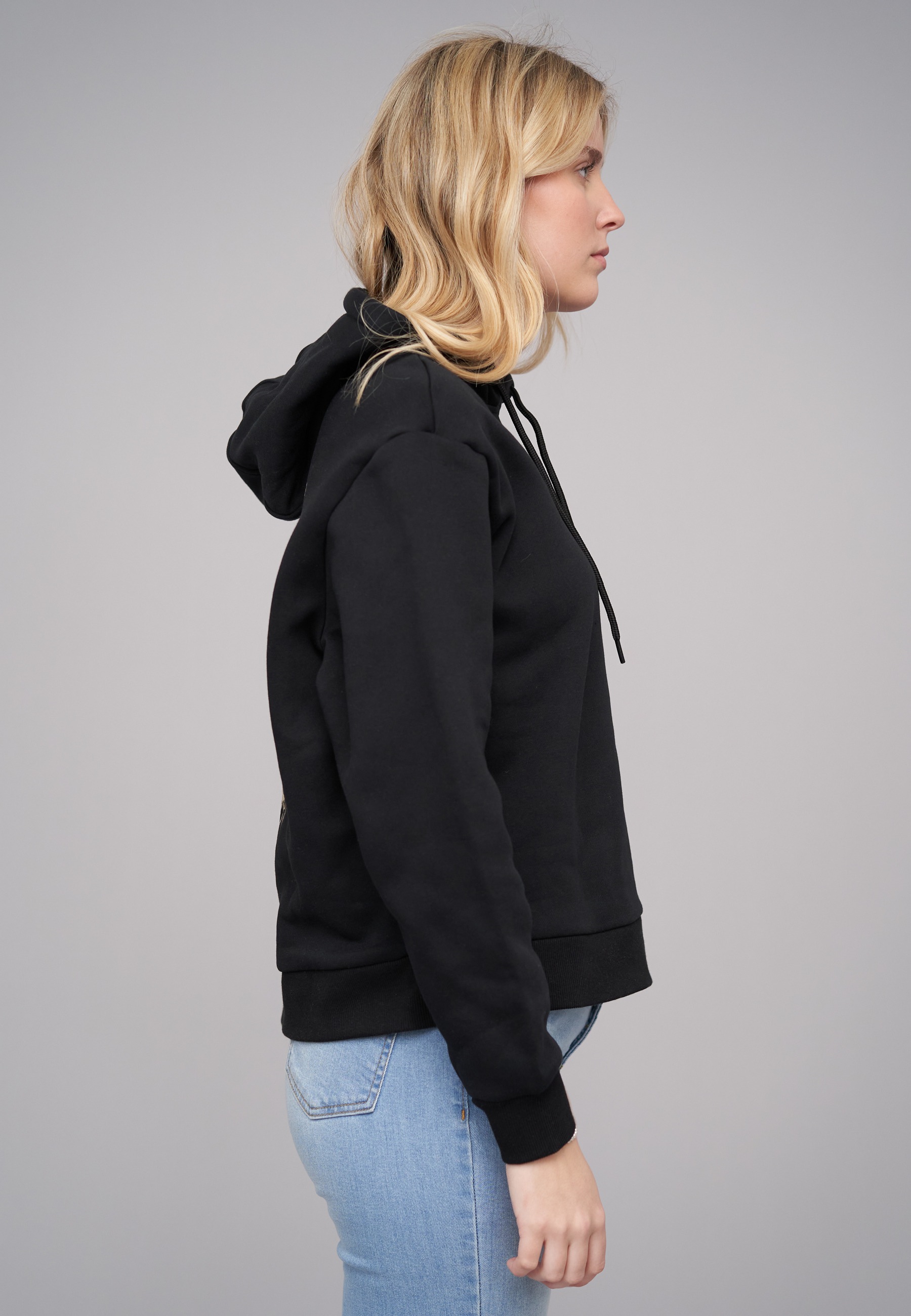 CLOUD 5IVE Kapuzenpullover »CLOUD 5IVE Ladies 77 Botanical Black Everyday Hoodie« 1