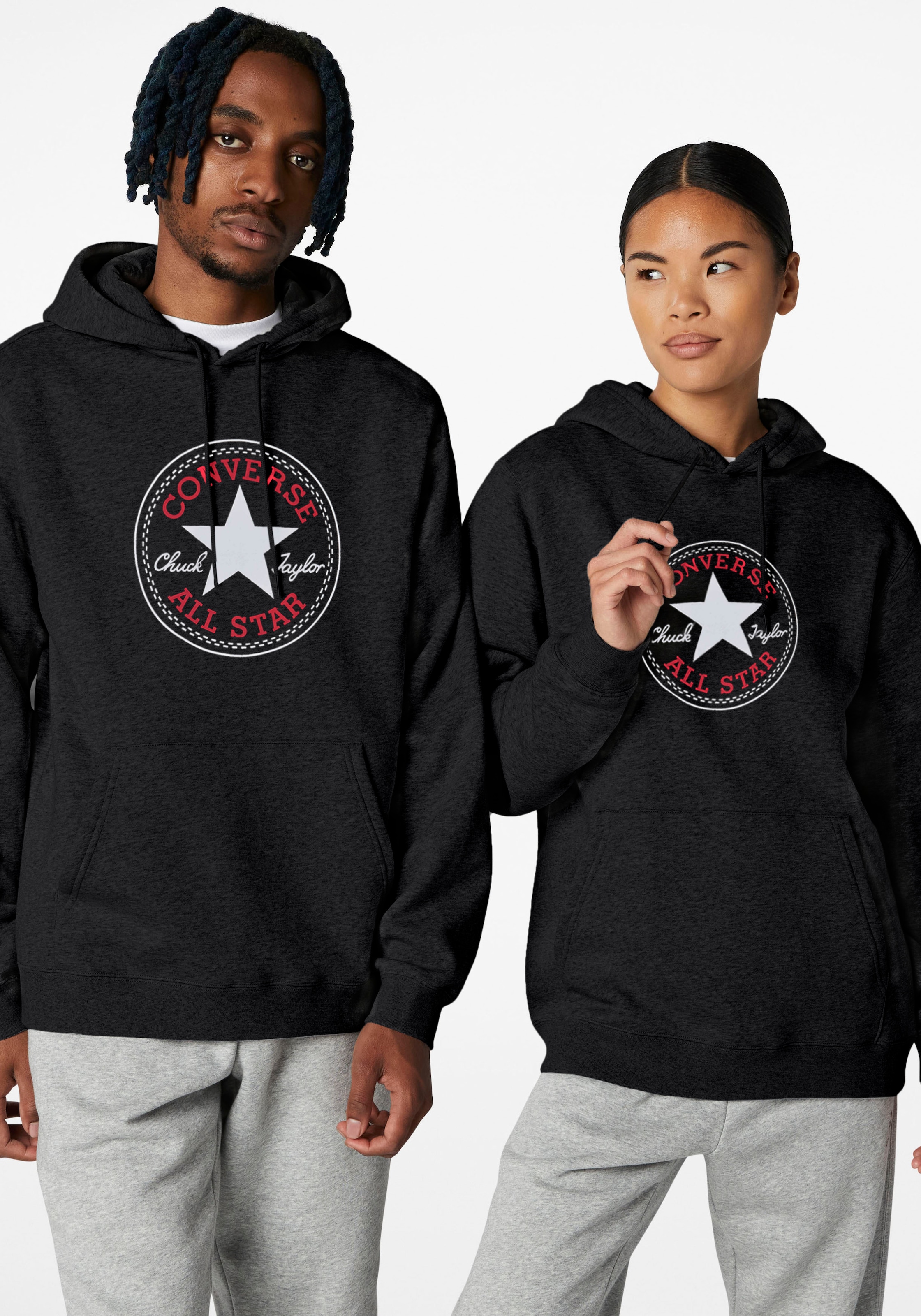 Converse Kapuzensweatshirt "STANDARD FIT CENTER FRONT LARGE CHU" günstig online kaufen