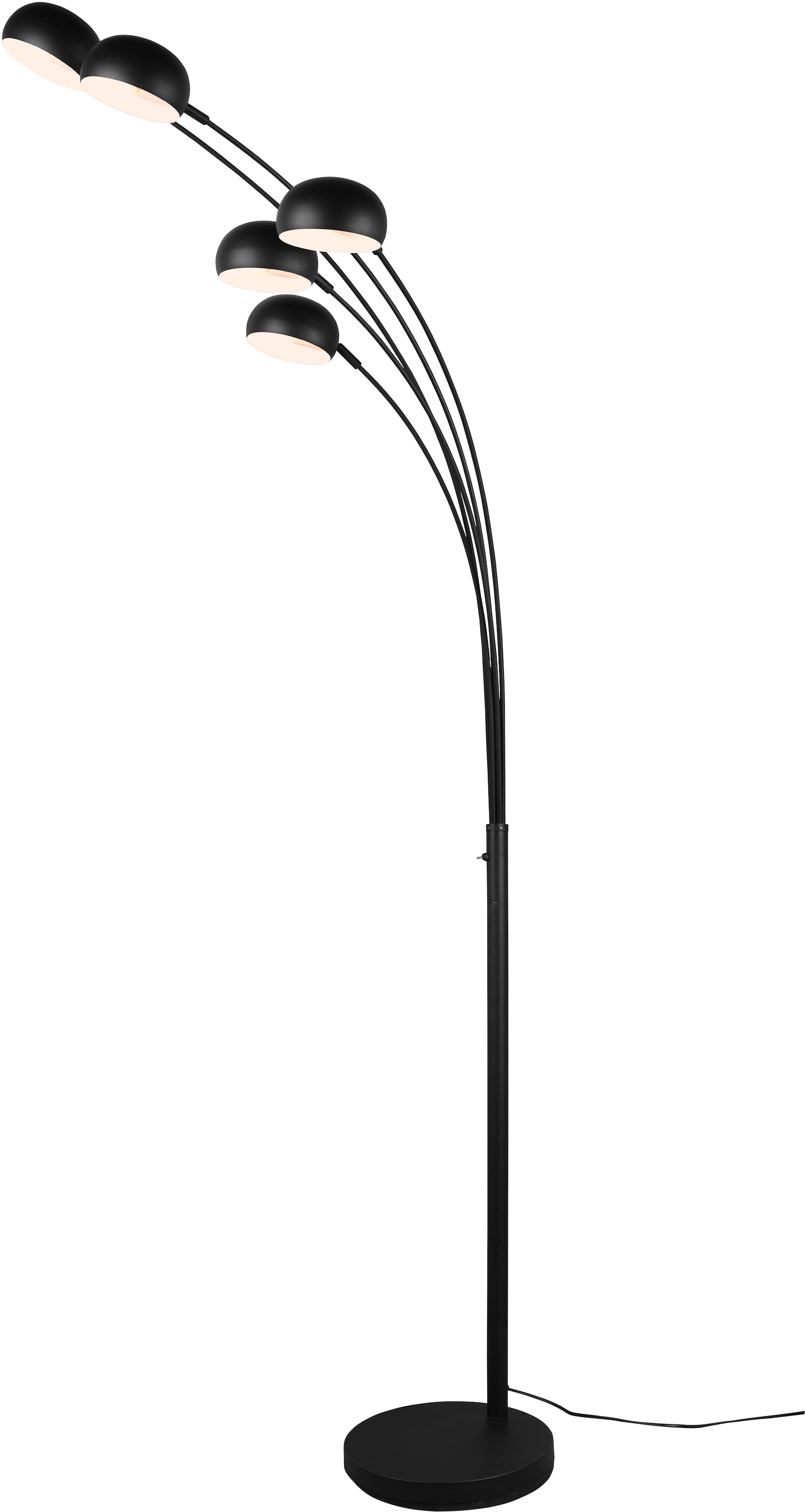 TRIO Leuchten Stehlampe BAUR Auslage 5-flammig«, Stehleuchte mit 70 5 flammig-flammig, 210 cm, cm, 2 | m Kabel, »DITO, Höhe Kippschalter