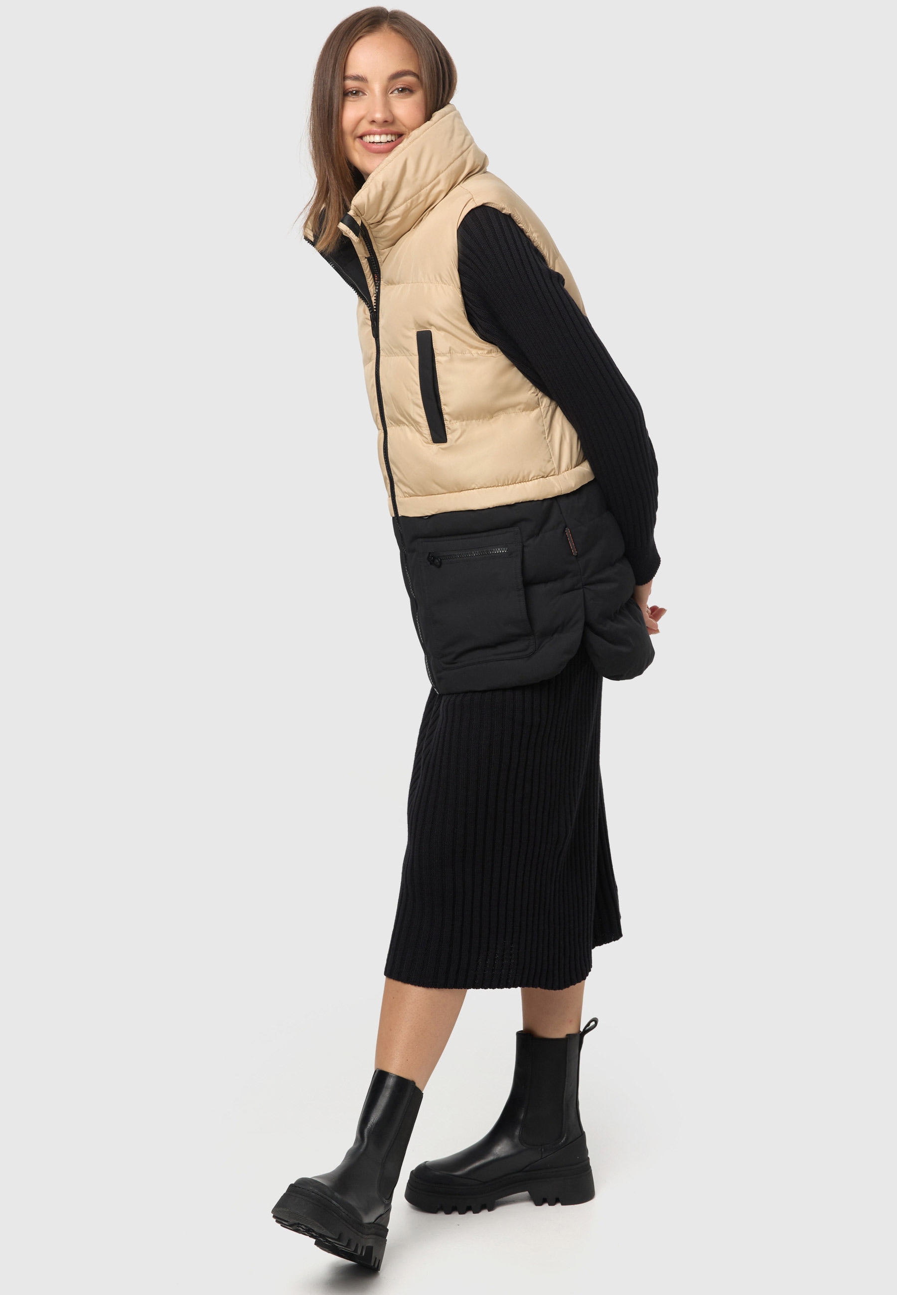Marikoo Steppweste »Kiraraa«, mit schönem Steppdesign für | bestellen BAUR