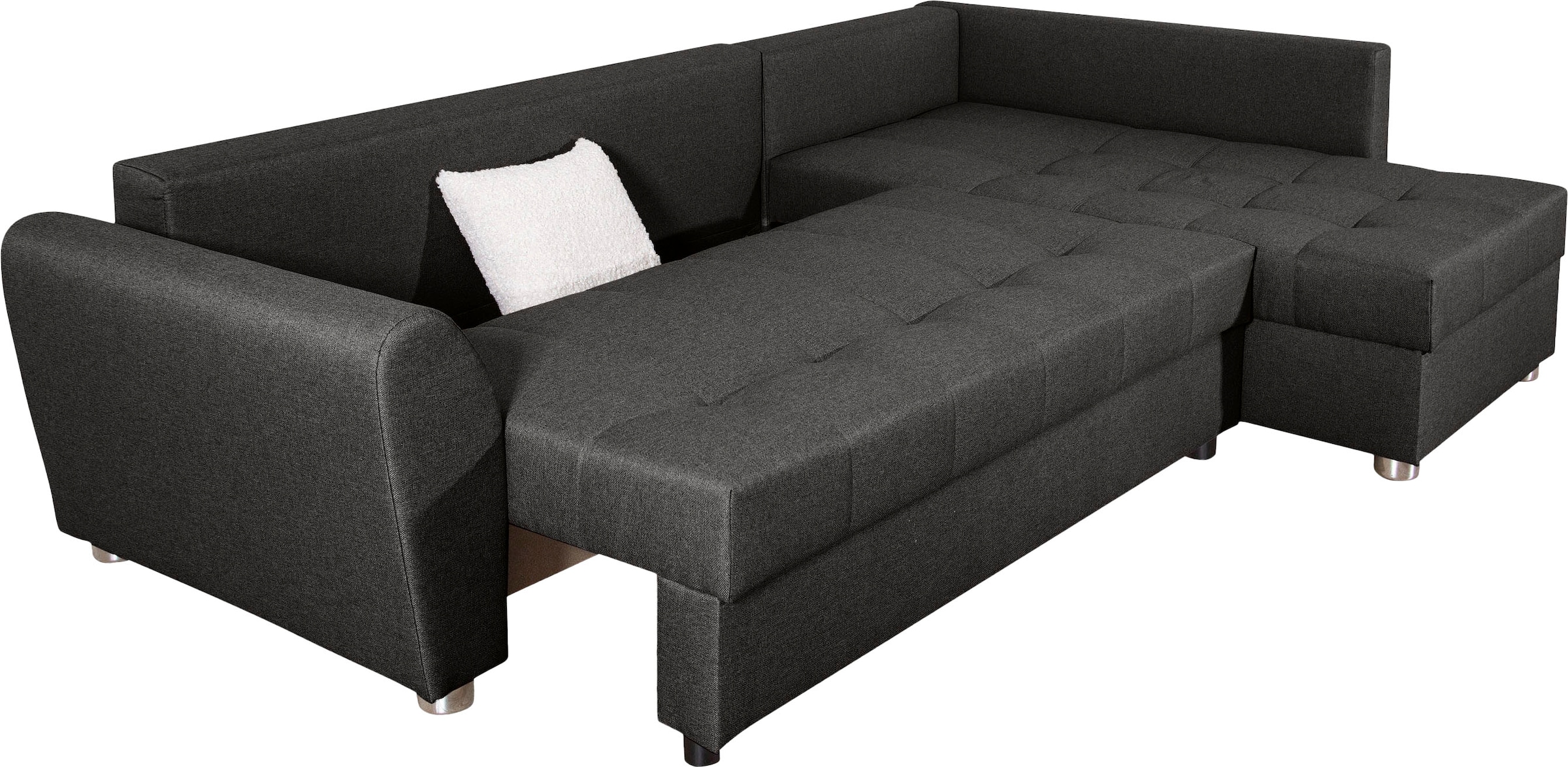 COLLECTION AB Ecksofa, Ecksofa,Bettfunktion,Bettkasten,Bonnelfederkern, Rückenkissen