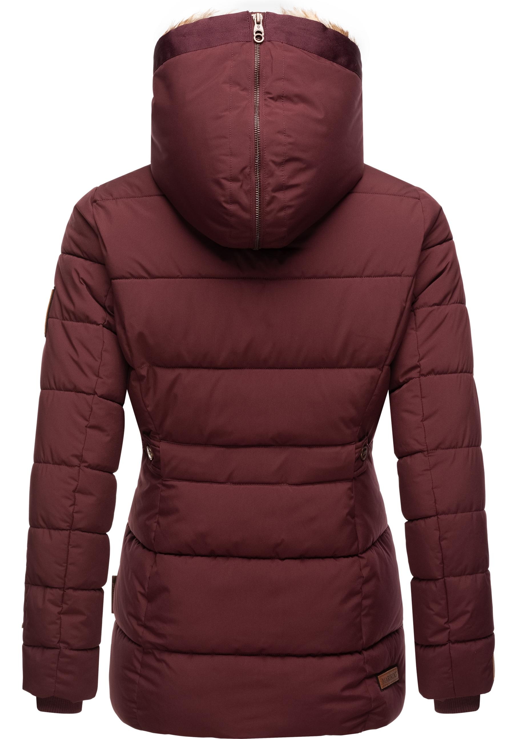 Marikoo Winterjacke »Nekoo«, mit Kapuze, stylische Damen Steppjacke mit großer Kapuze