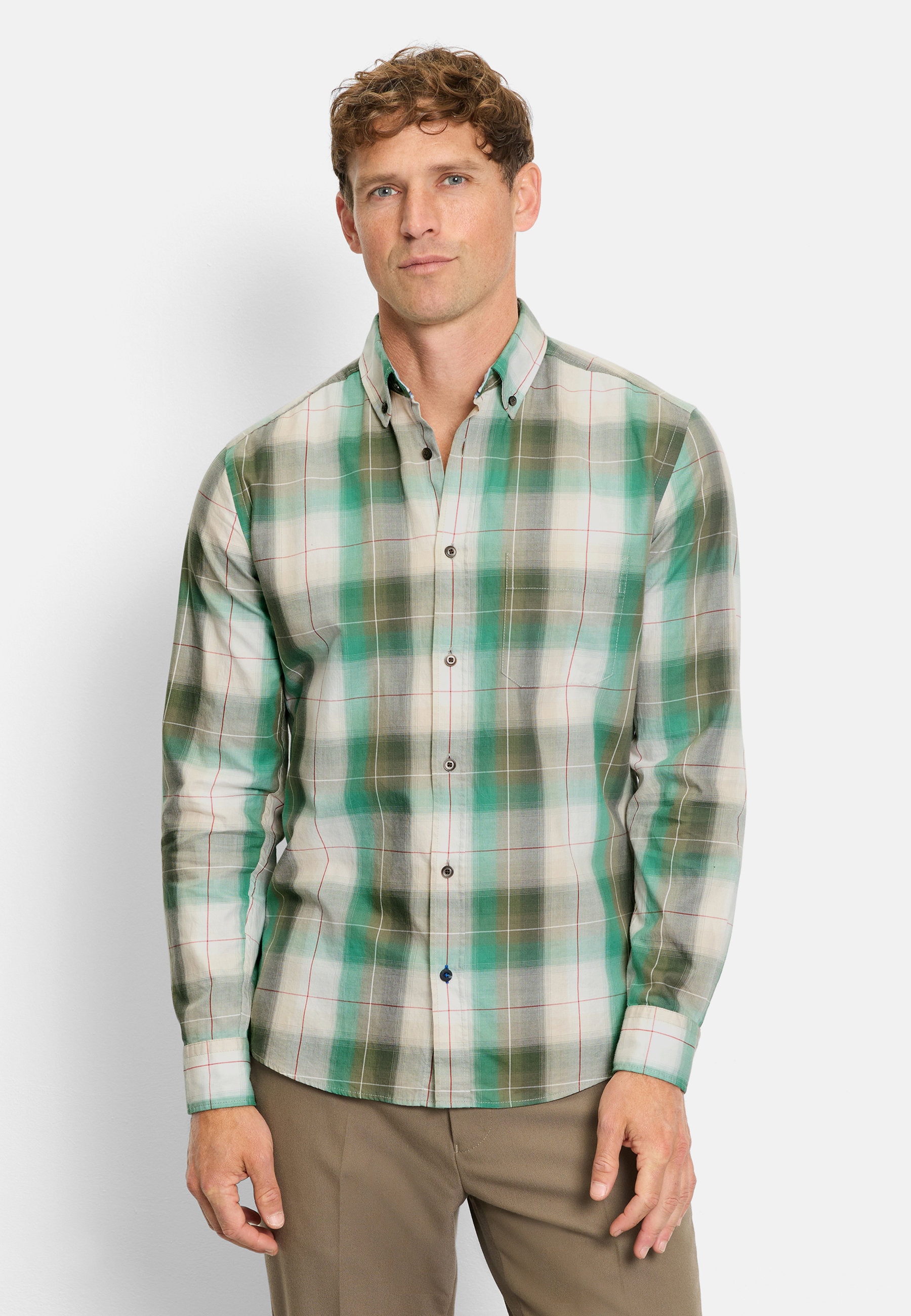 OLYMP Langarmhemd "OLYMP Casual, regular fit, Button-down" günstig online kaufen