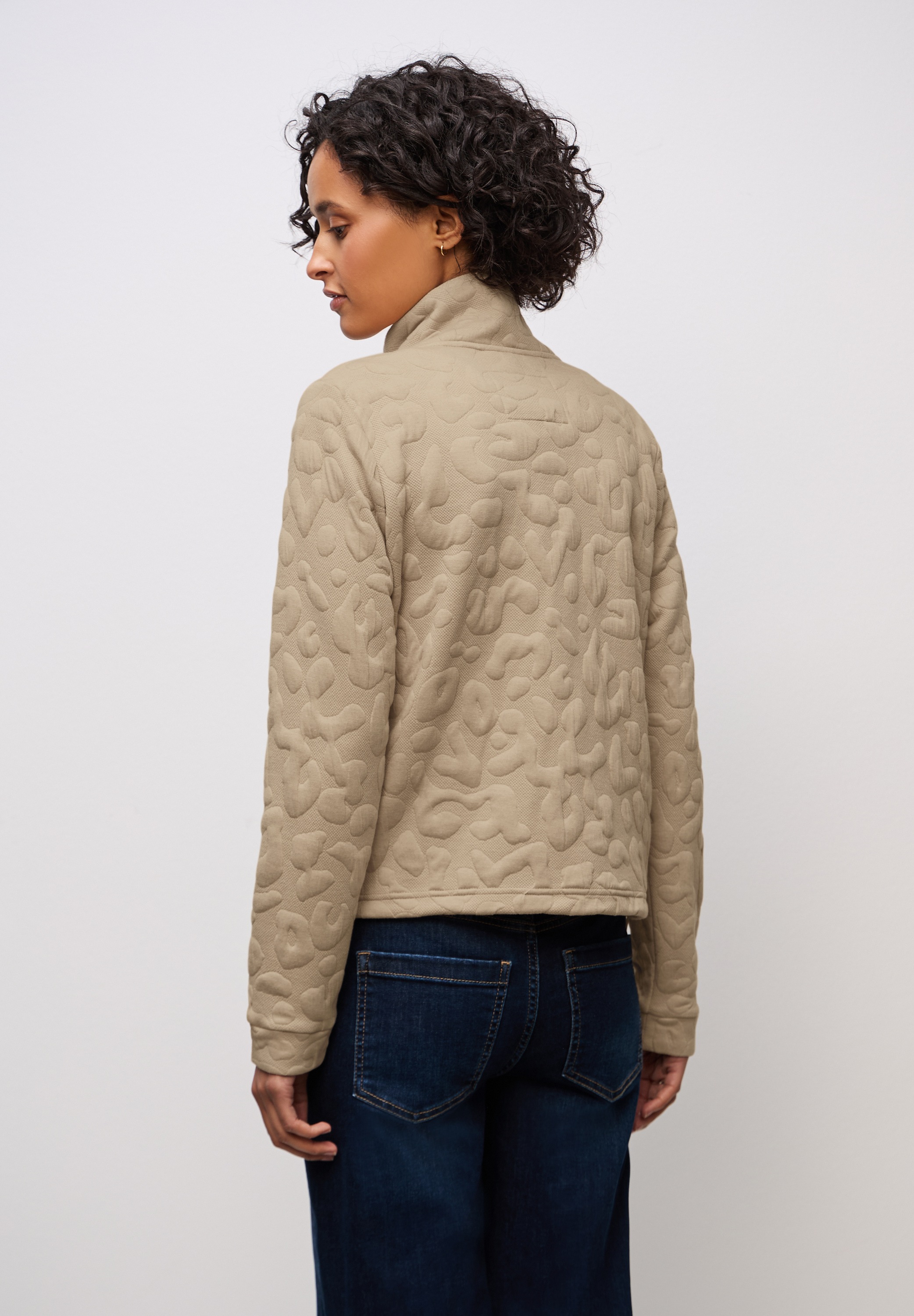 STREET ONE Kurzjacke ohne Kapuze Jacquard günstig online kaufen