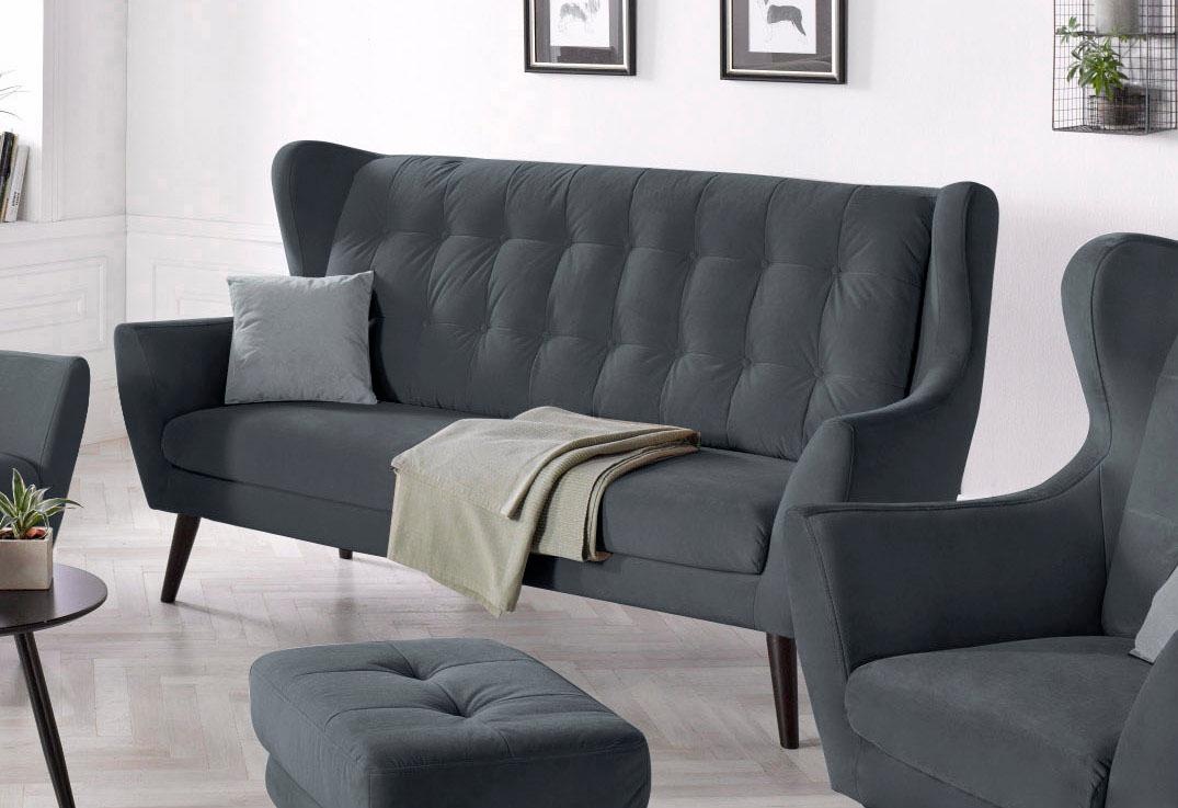 Home affaire 3-Sitzer "Hemmink" mit Knopfheftung günstig online kaufen