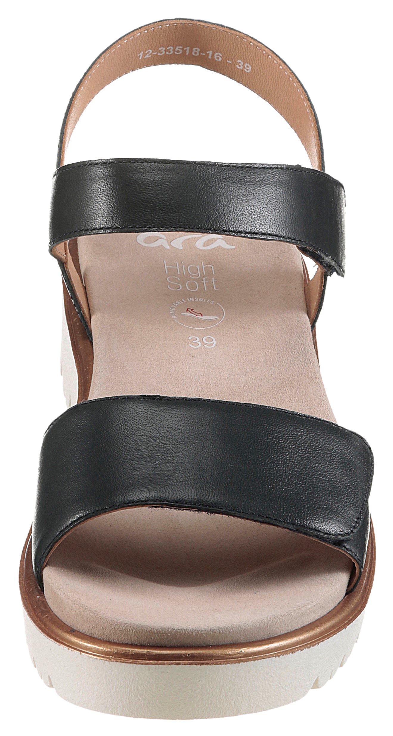 Ara Sandalette »BILBAO«, Sommerschuh, Sandale, Keilabsatz, Klett, Weite G (weit)