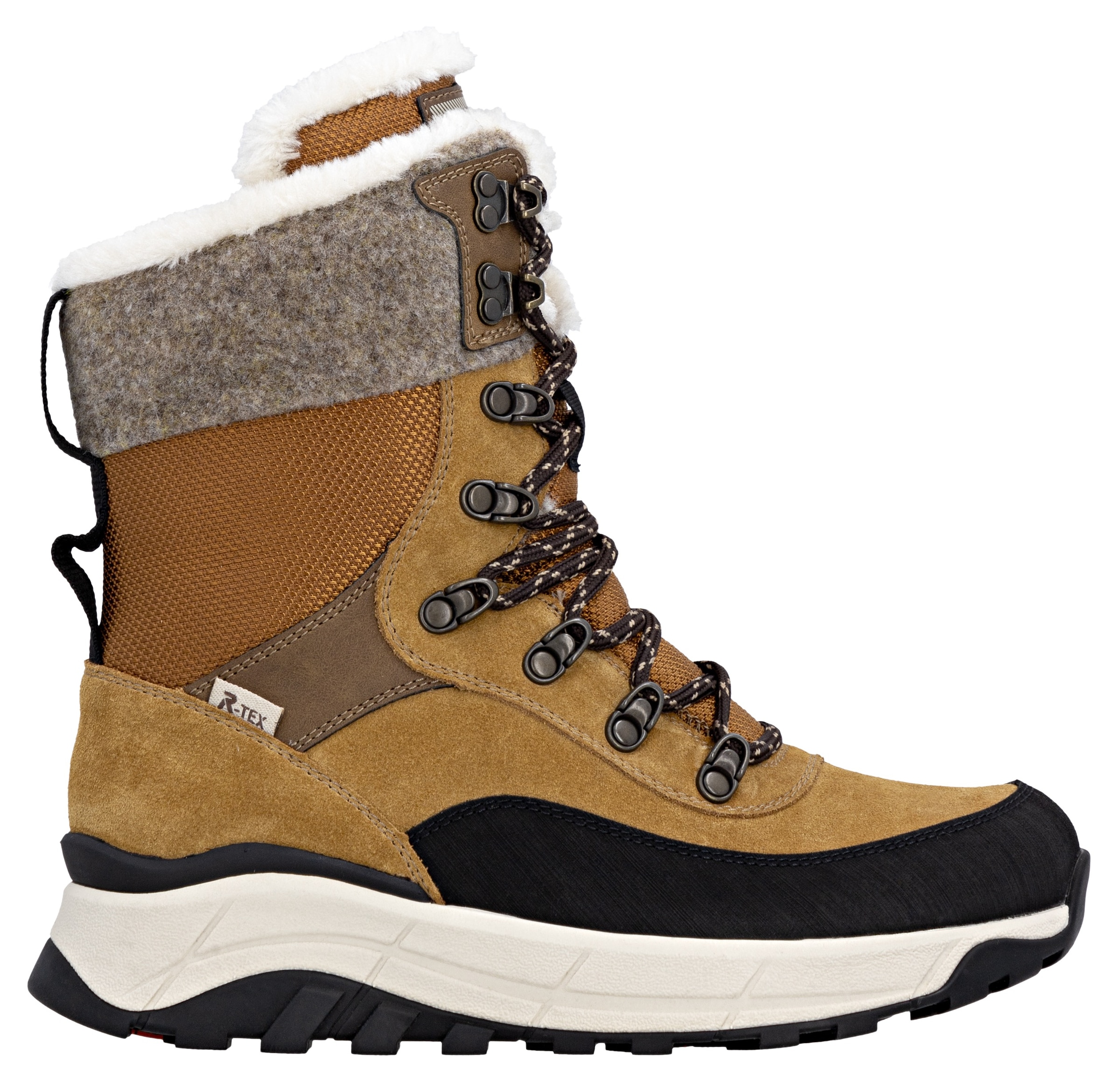 RIEKER Sport Winterboots, Schneeboots, Outdoorstiefelette, TEX Ausstattung, Fiber Grip Sohle