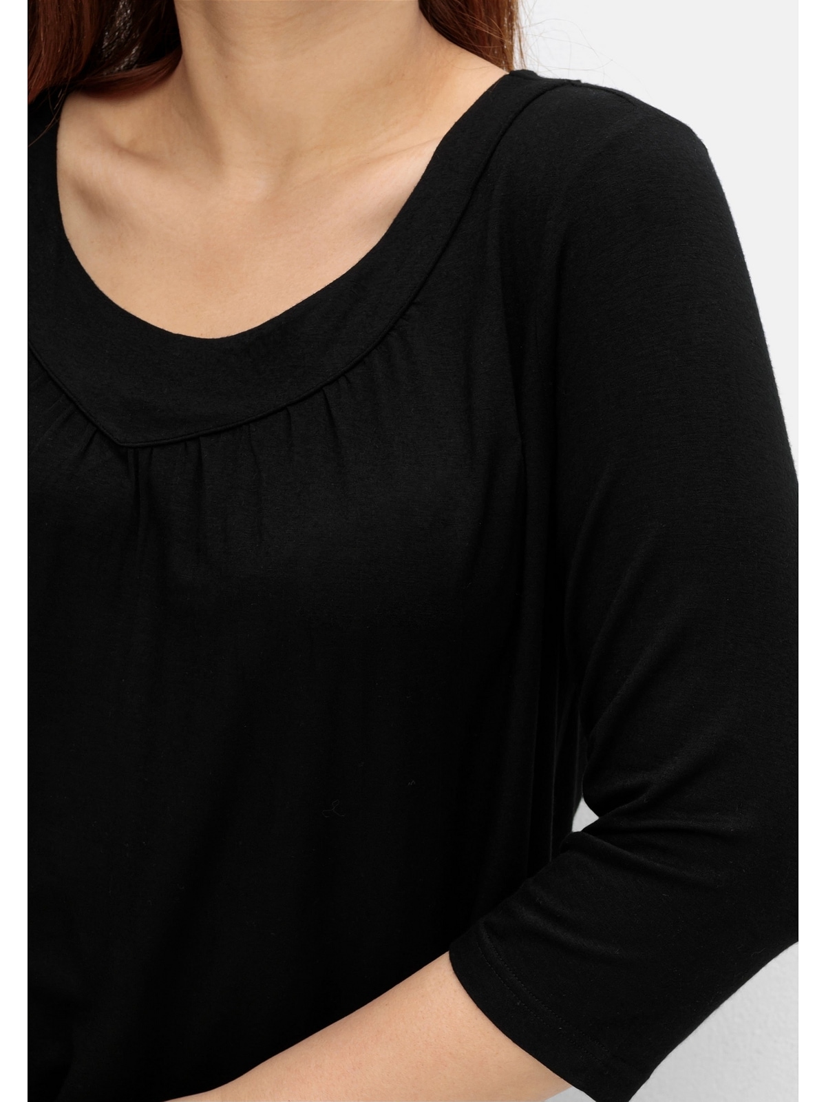 Black Friday Sheego 3/4-Arm-Shirt in | BAUR Passform, weiter Petite »Große A-Linie in Größen«