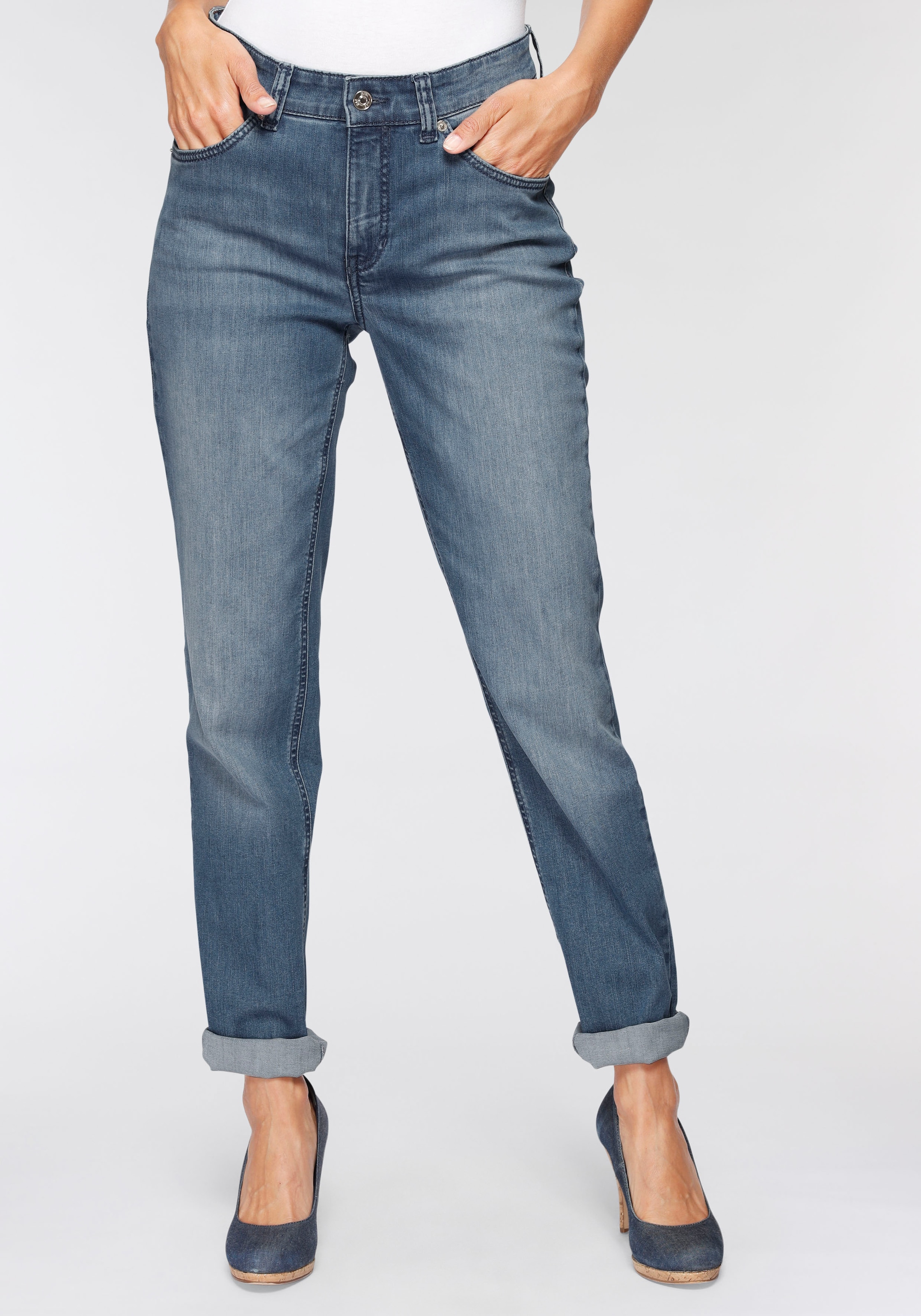 Stretch-Jeans für geschnitten BAUR Gerade »Melanie«, MAC | kaufen