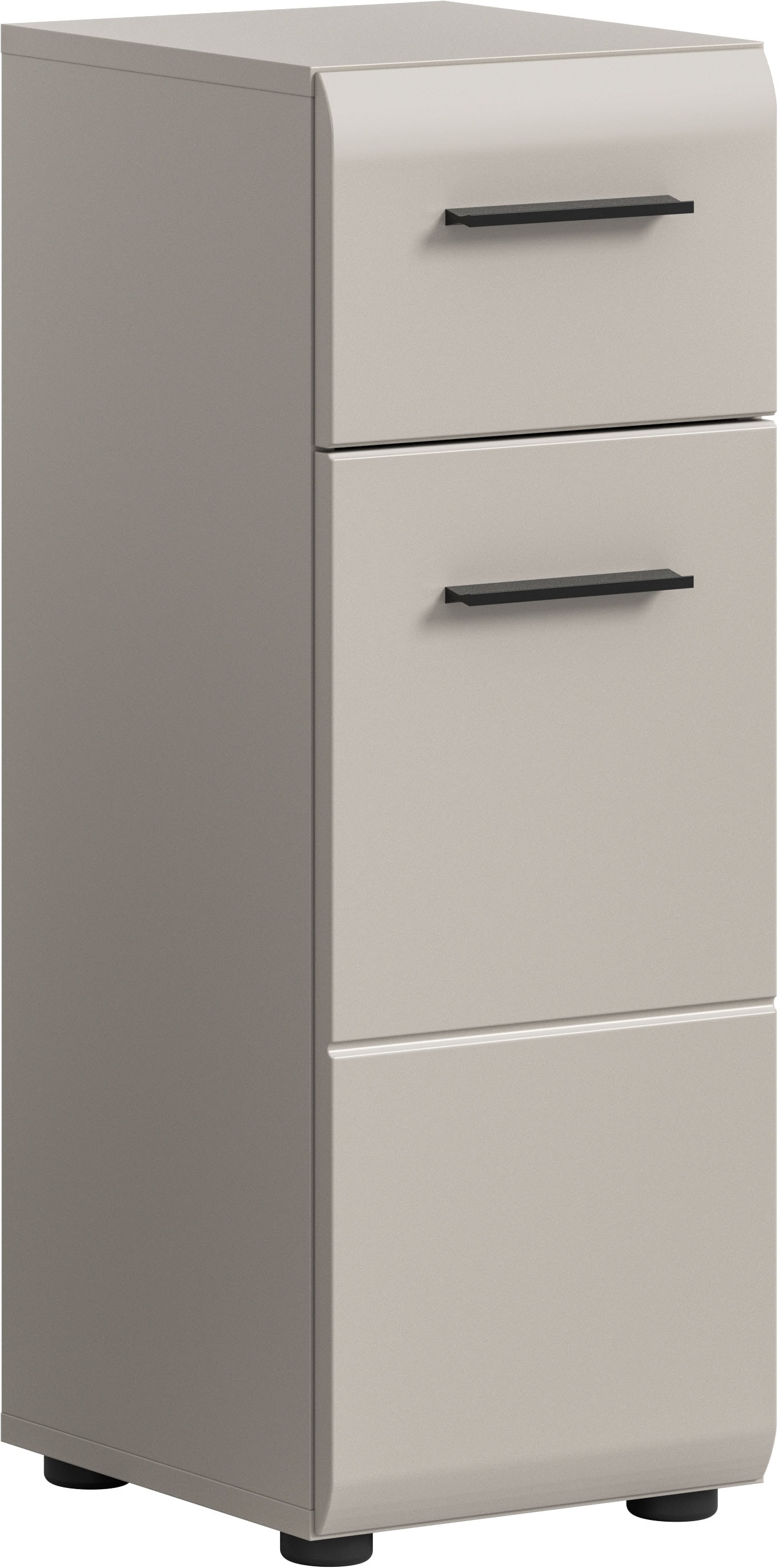 welltime Unterschrank "FLORENZ, Höhe 80 cm, 1 Tür, 1 Schubkasten" TOPSELLER, 1 Stk. tlg. Türanschlag wechselbar, hochwertige MDF Front, Badschrank, Bad