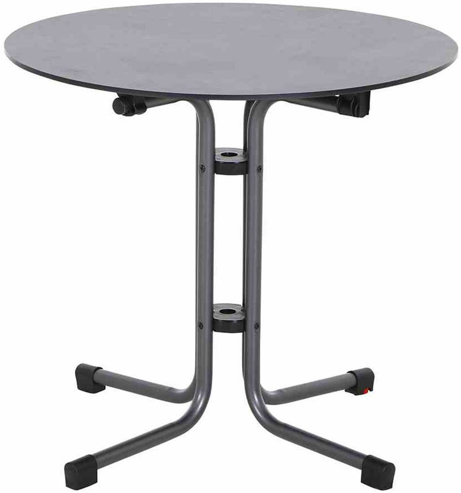 Siena Garden Gartensessel »Square Sessel mustard 2er Set mit Tisch« Set, 2 Stk. tlg. 2 x Stapelsessel + Tisch Sola Ø 80 cm