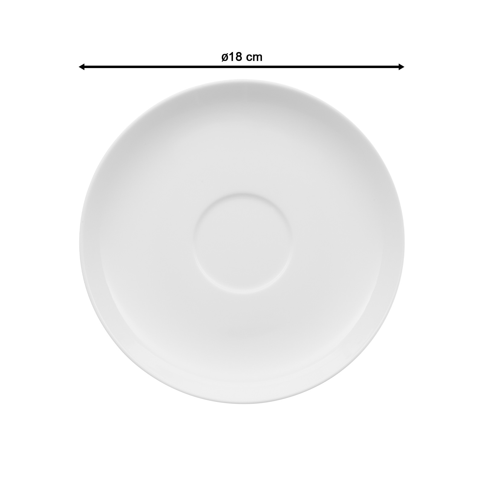 Villeroy & Boch Untertasse »Café au lait-/ Suppenuntertasse Royal 18 cm 6er Set weiß«