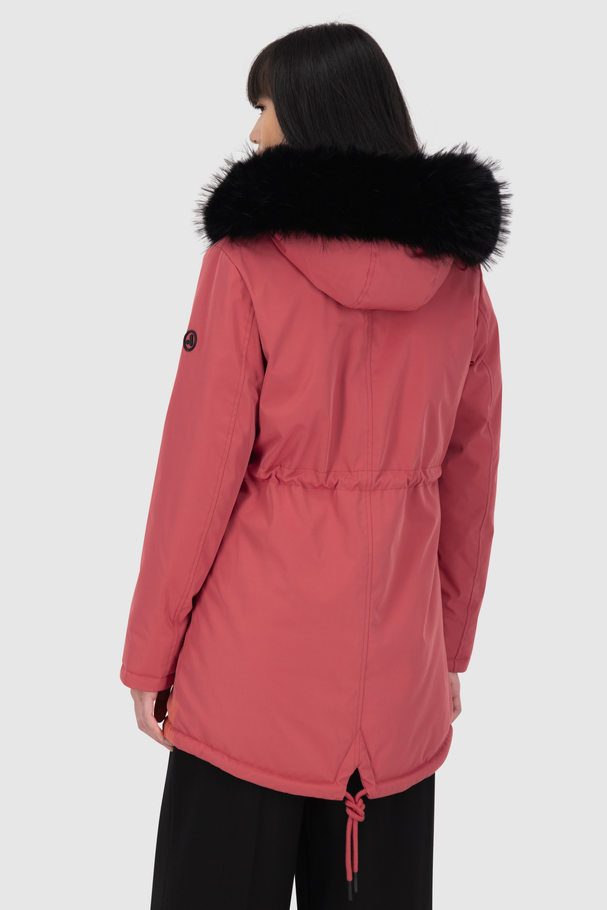 Alife & Kickin Winterjacke »Damen KierseyAK A«, Kurzer Mantel mit weichem Teddy-Innenfutter und abnehmbarer Kapuze