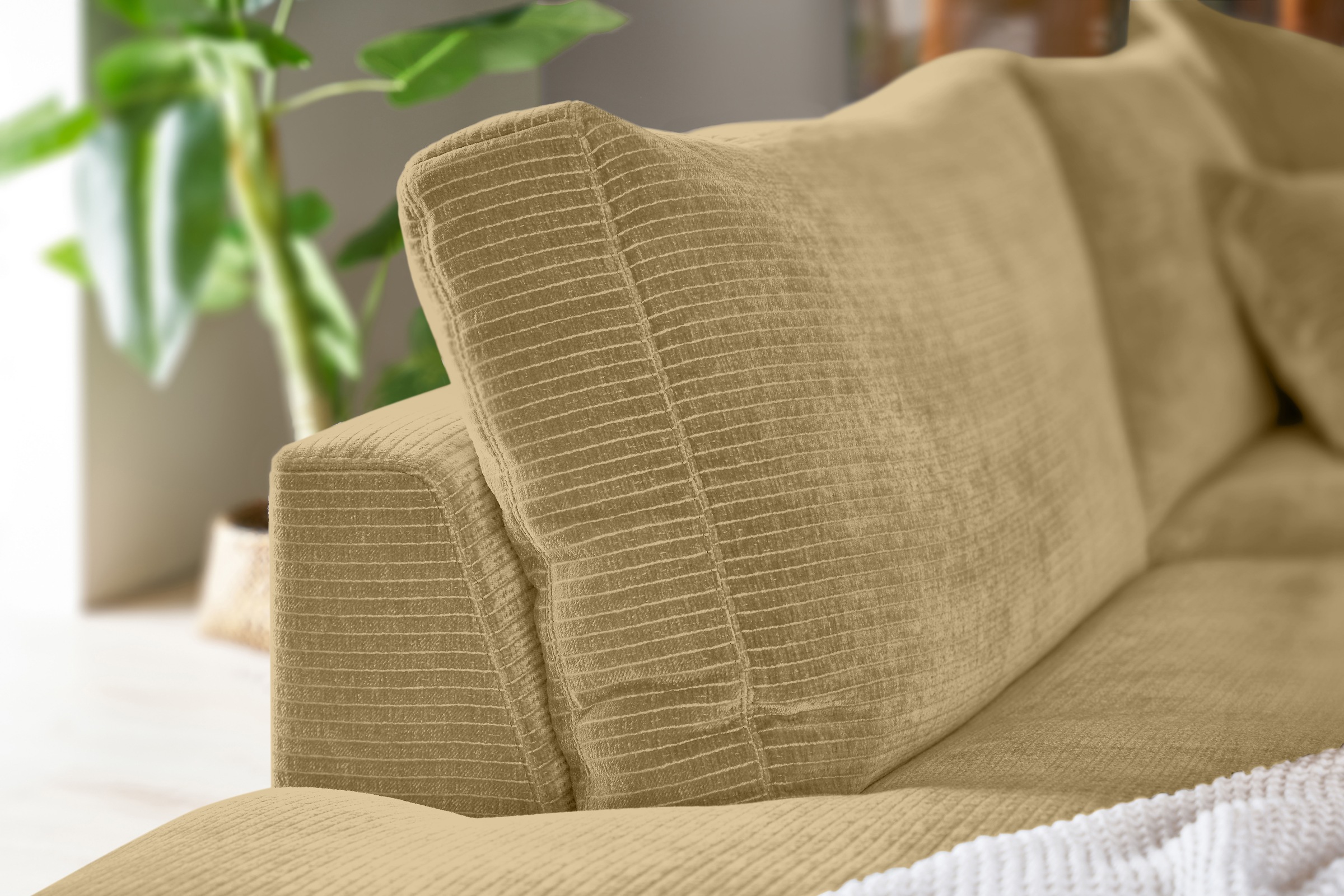 Musterring Ecksofa »Lucia«, verschiedene Farben, großer Longchair mit Armlehne, B330 x T190 cm