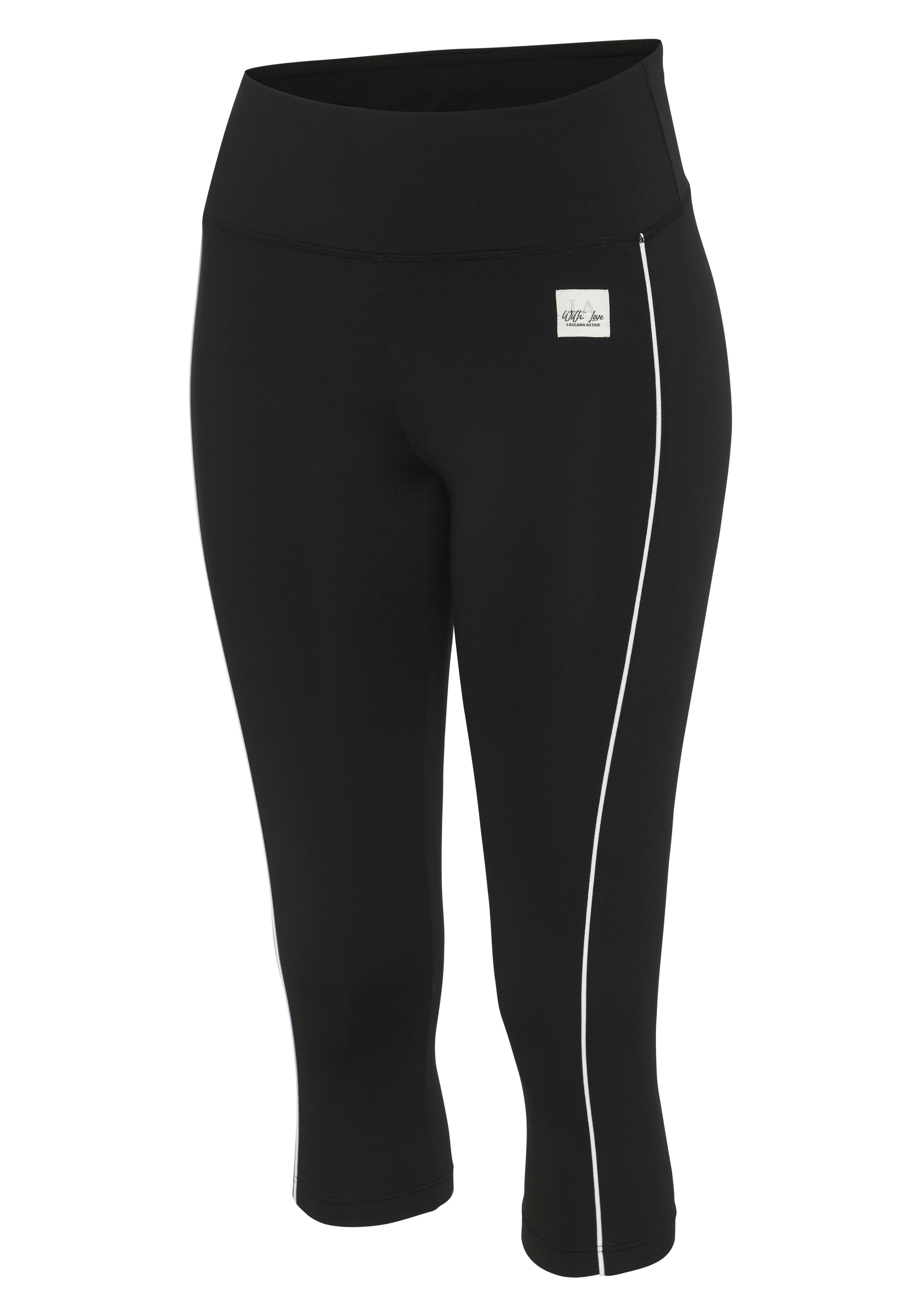 Vivance Active by Lascana Caprileggings  mit weißen Pipings