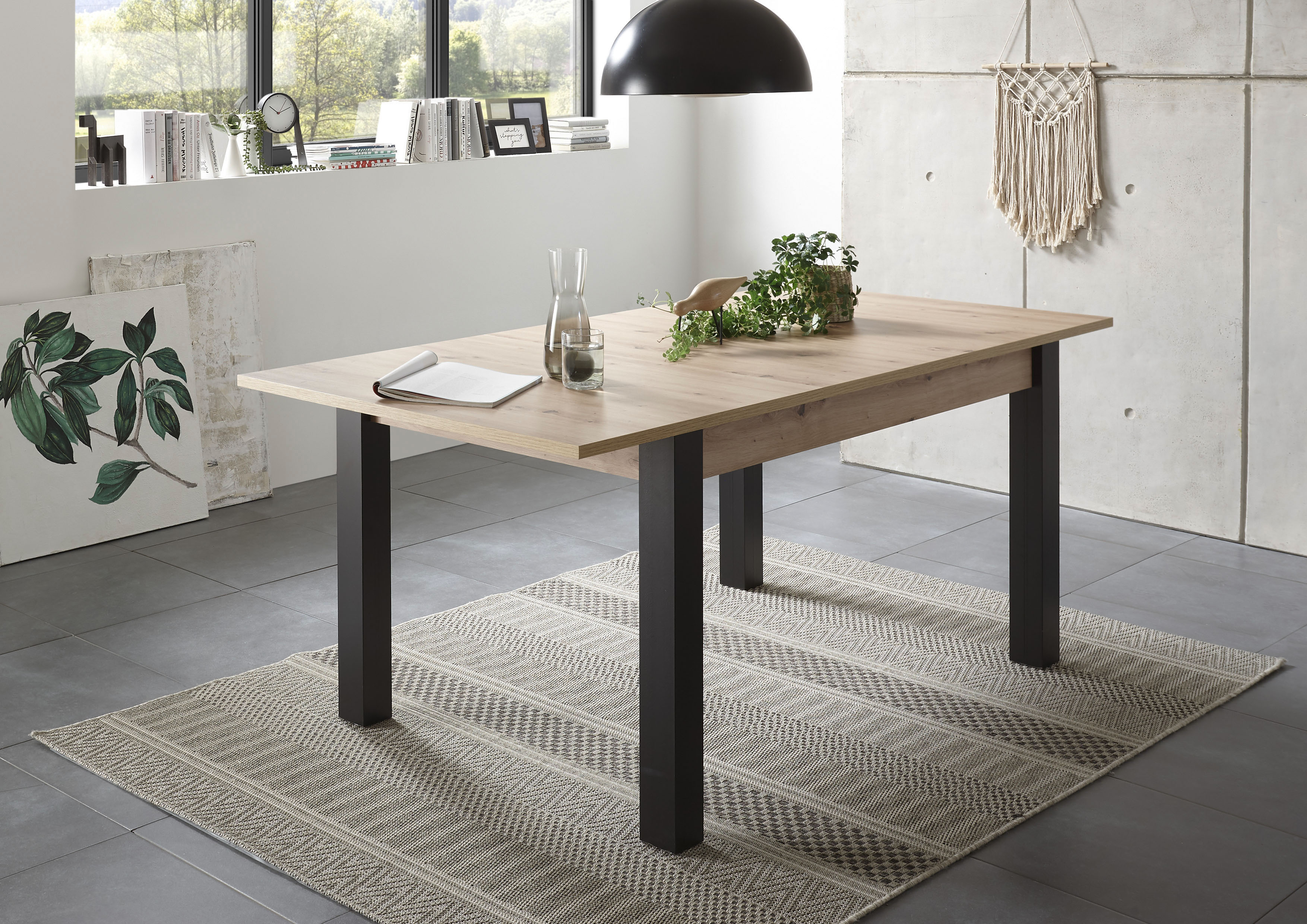 Stolkom 1100000002199 "LUCAS" Ausziehbar, OTTOs Choice, 140-210 cm ausziehbar, Tisch in Eiche Artisan Dekor