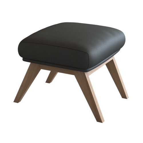 FLEXLUX "Adria" Fuß Eiche, Fußhocker für Ohrensessel