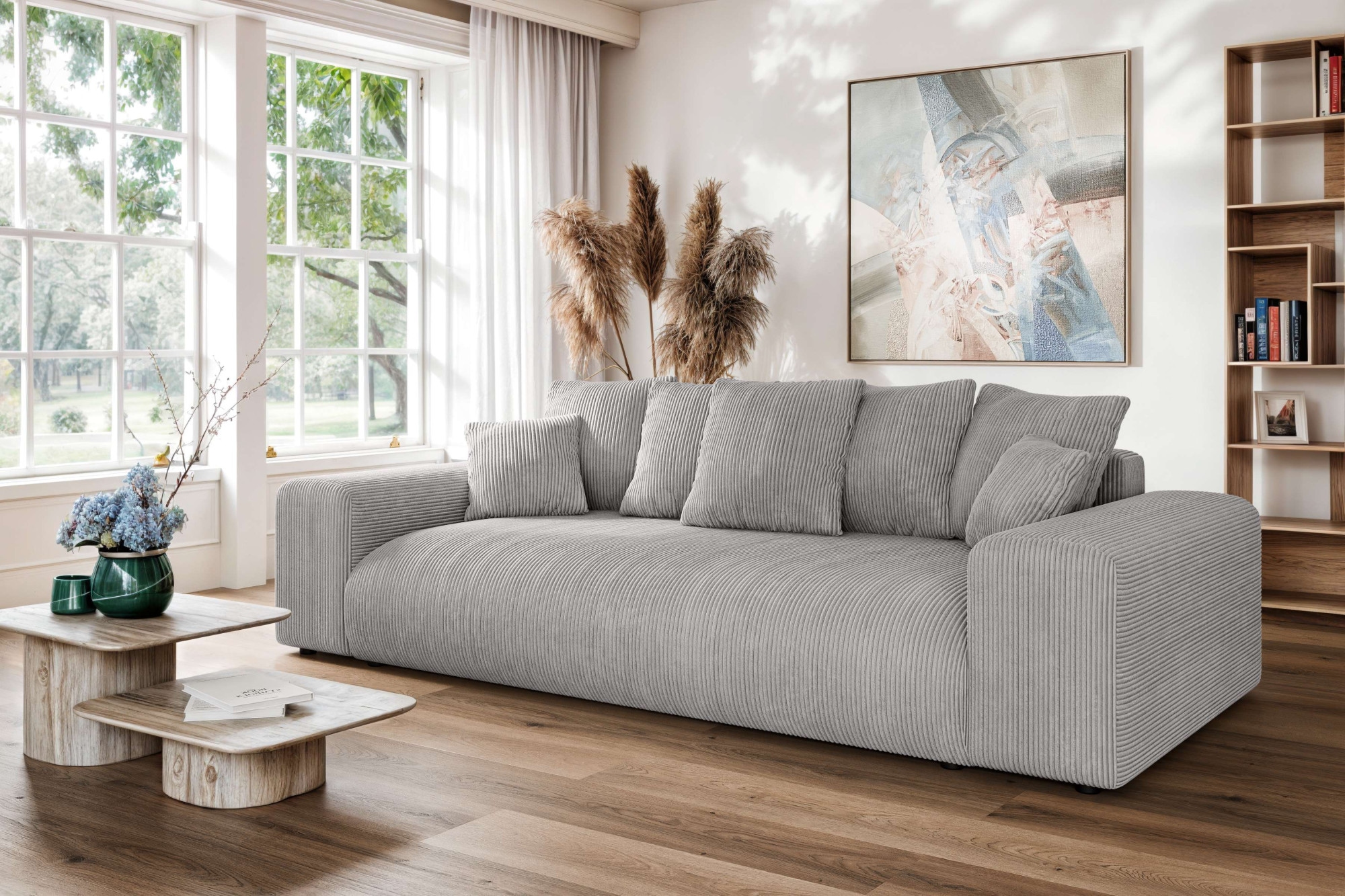 Home affaire Big-Sofa "LAKESIDE 3-Sitzer Schlafsofa mit Bettkasten, Breite günstig online kaufen