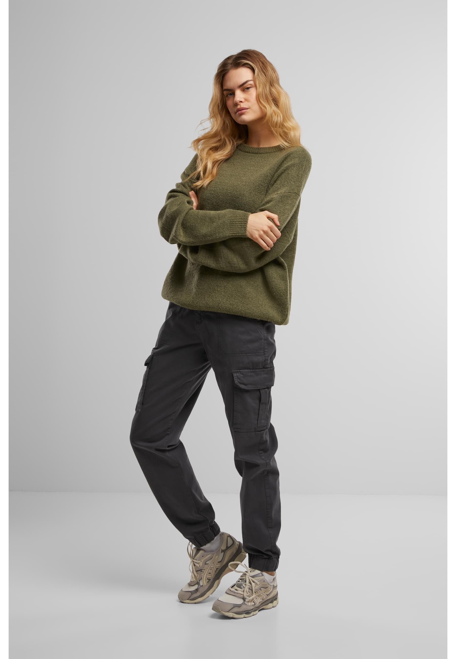 URBAN CLASSICS Stoffhose »Urban Classics Damen Ladies Cotton Twill Utility Pants«, (1 tlg.)